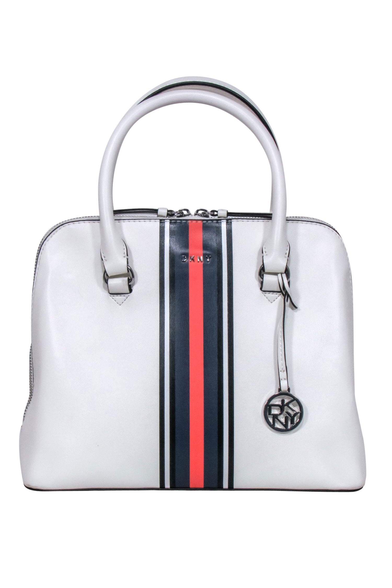 DKNY - Stylish Ivory Handbag with Middle Strip