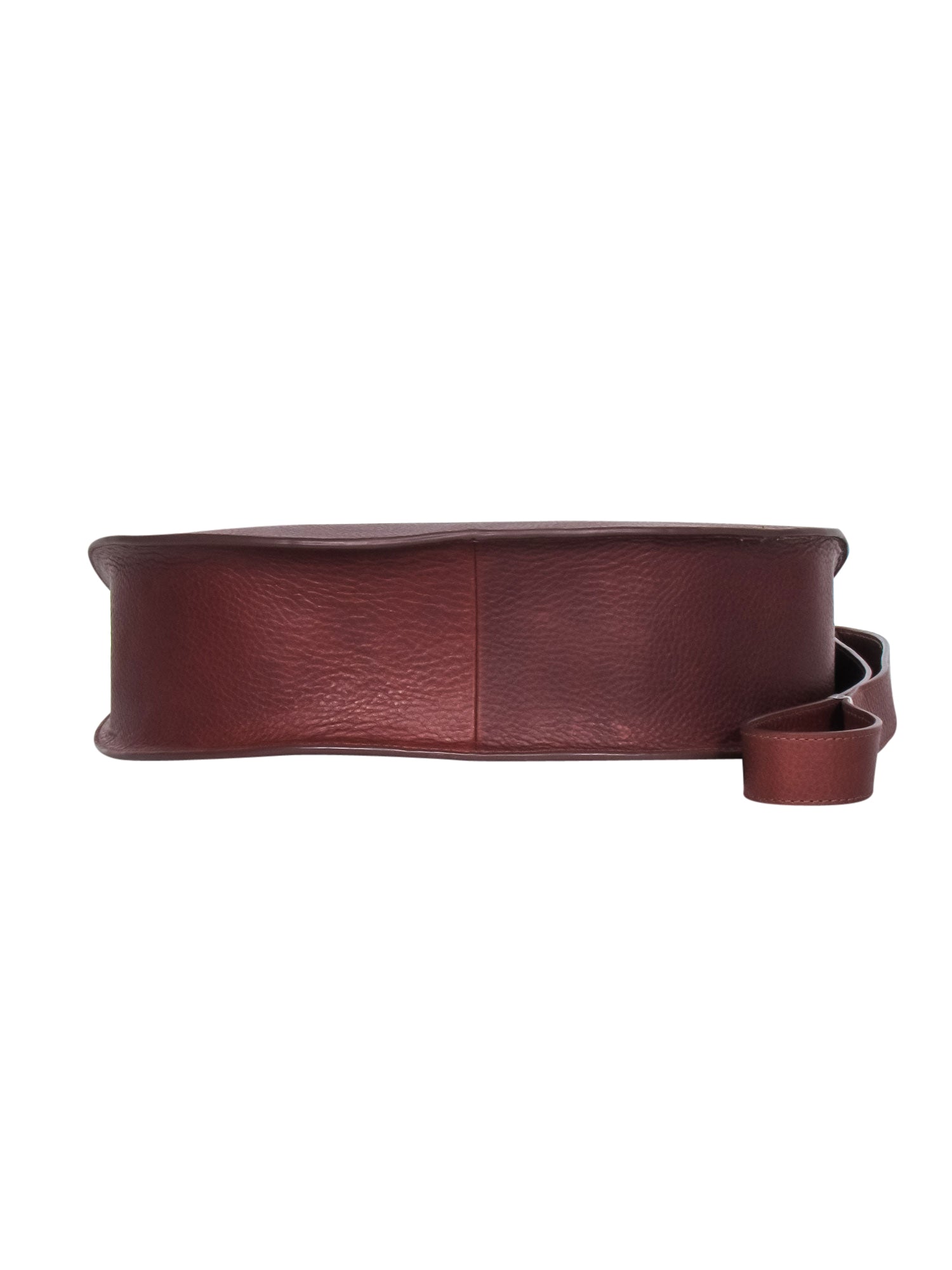Loeffler Randall Brown Pebbled Leather Saddle-Style Crossbody - Western Chic!