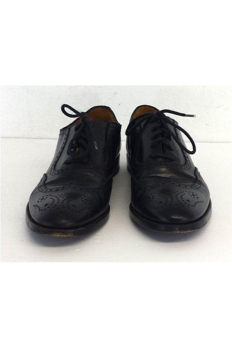 Stylish Ralph Lauren Collection - Black Leather Oxford Shoes, Size 9