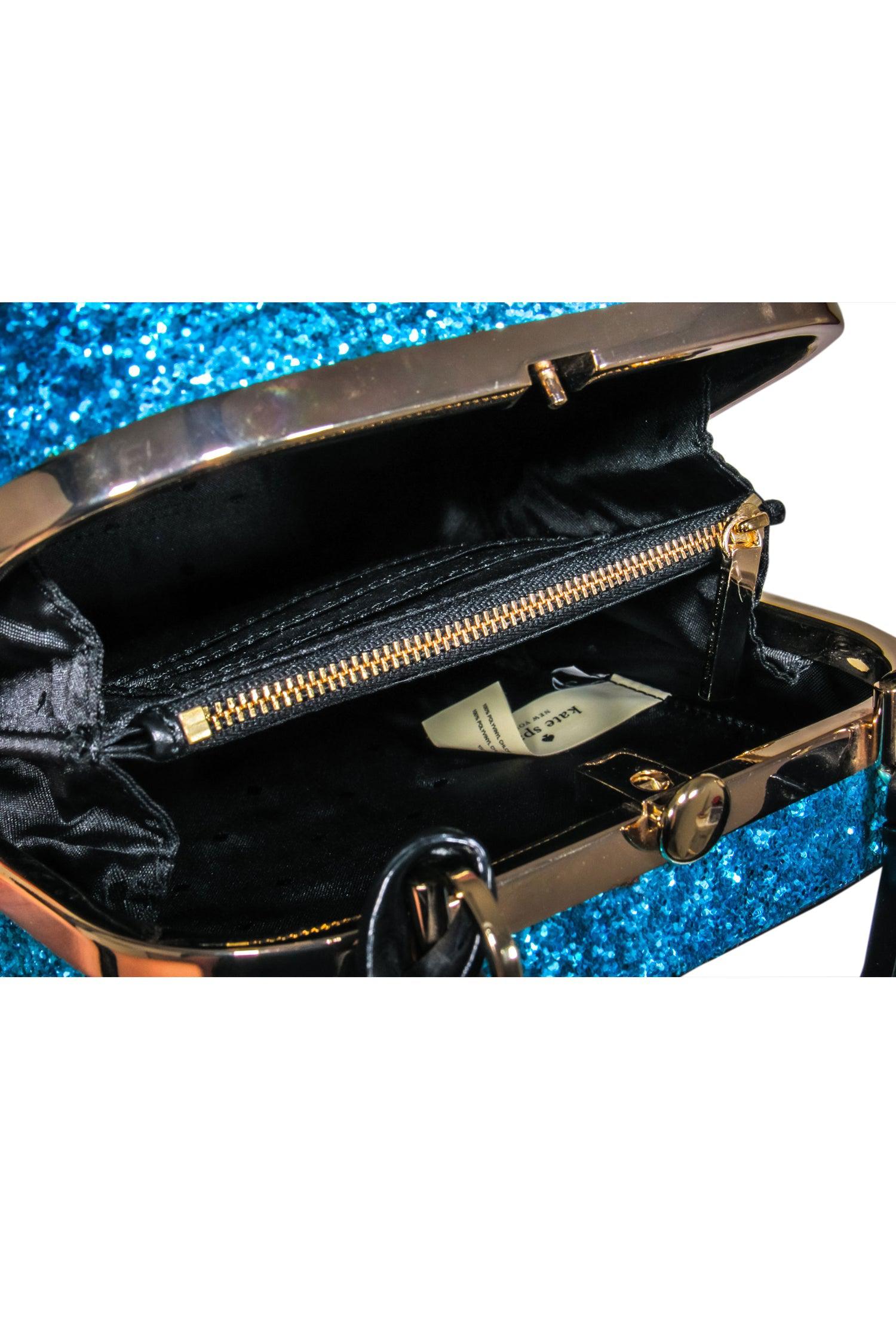 Kate Spade Blue Violina Glitter Crossbody Bag - Sparkle Like a Star!