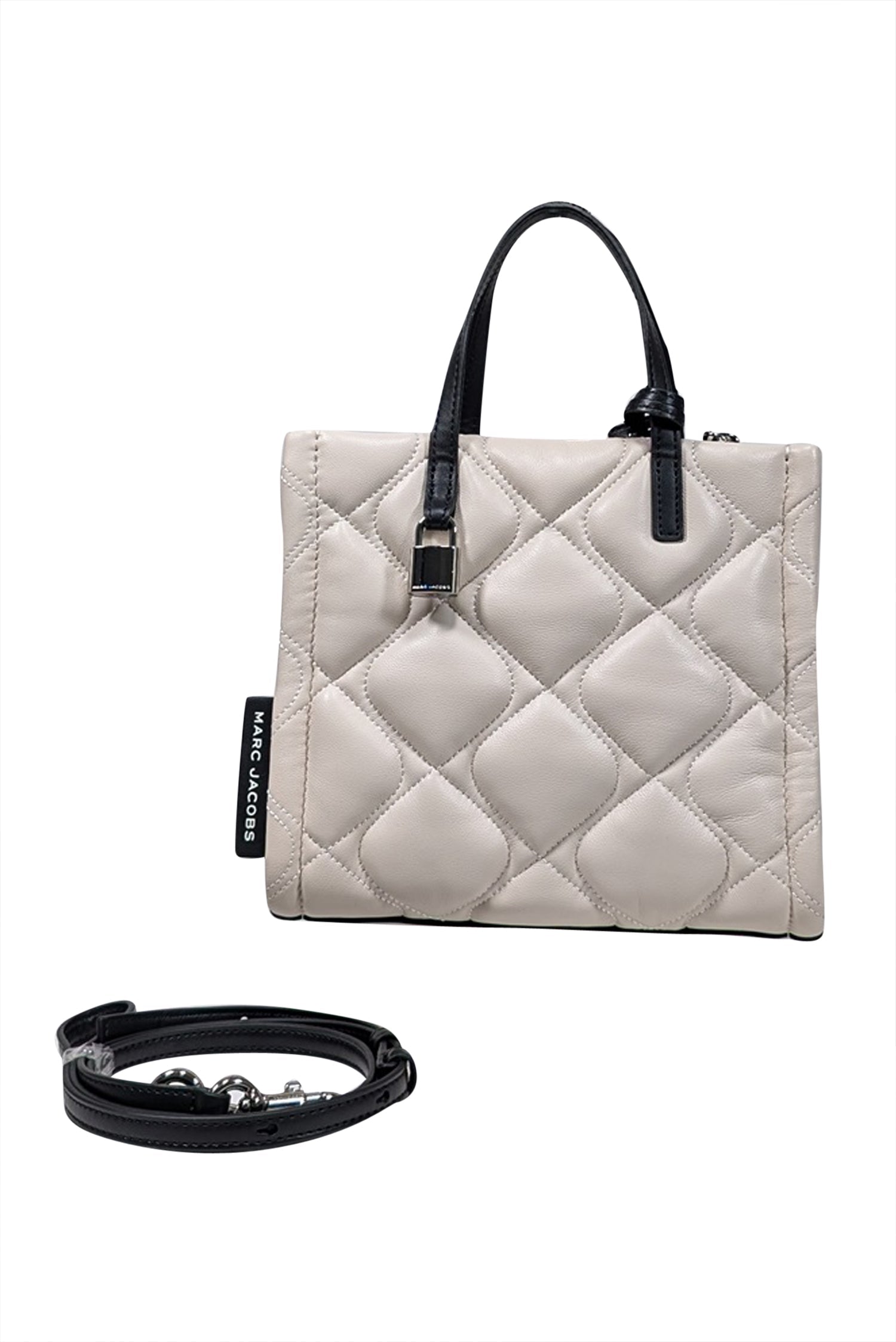 Marc Jacobs Cream Quilted Leather Crossbody Bag - A Chic Fashion Essential