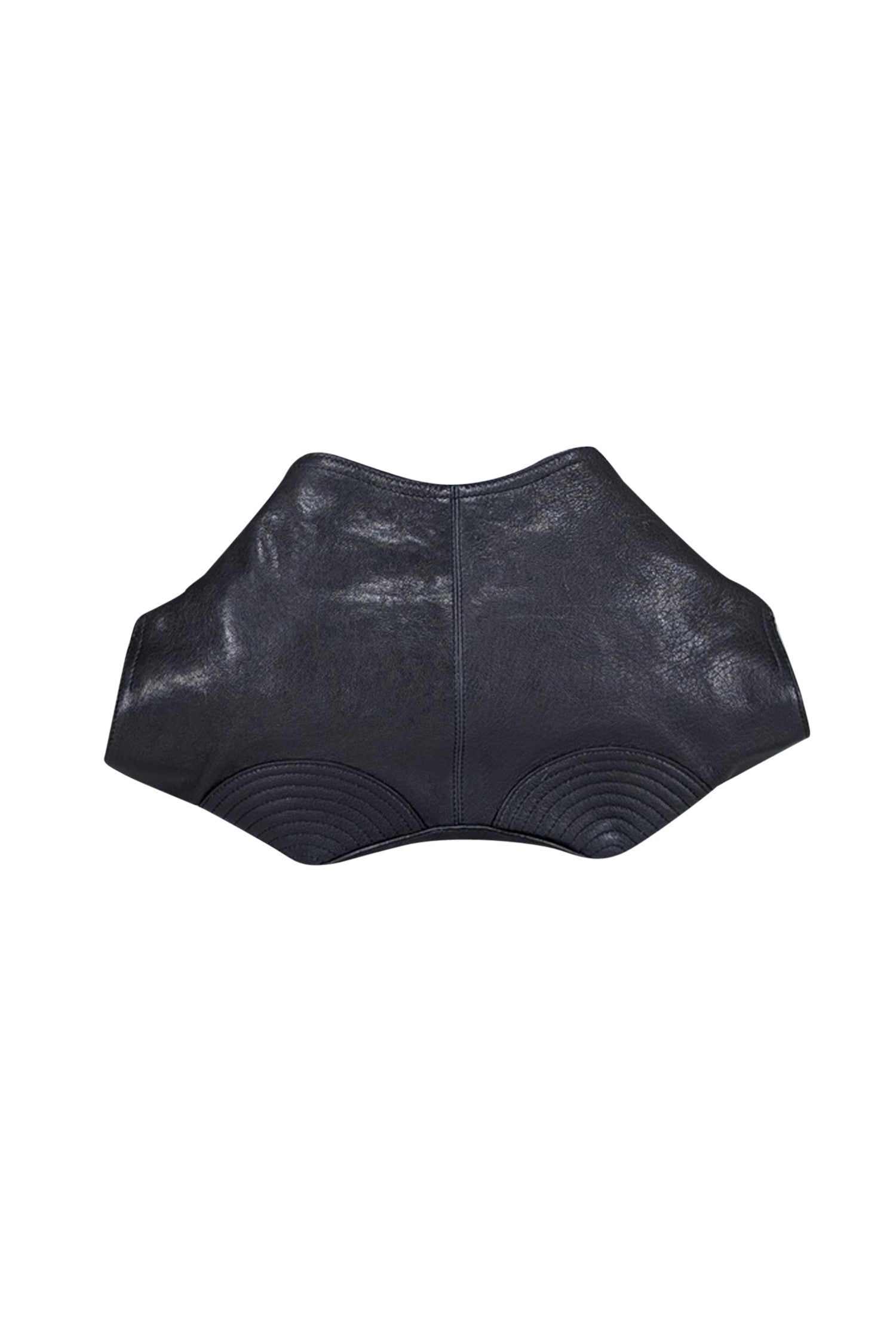 Alexander McQueen Black Leather Manta Clutch: A Statement Piece