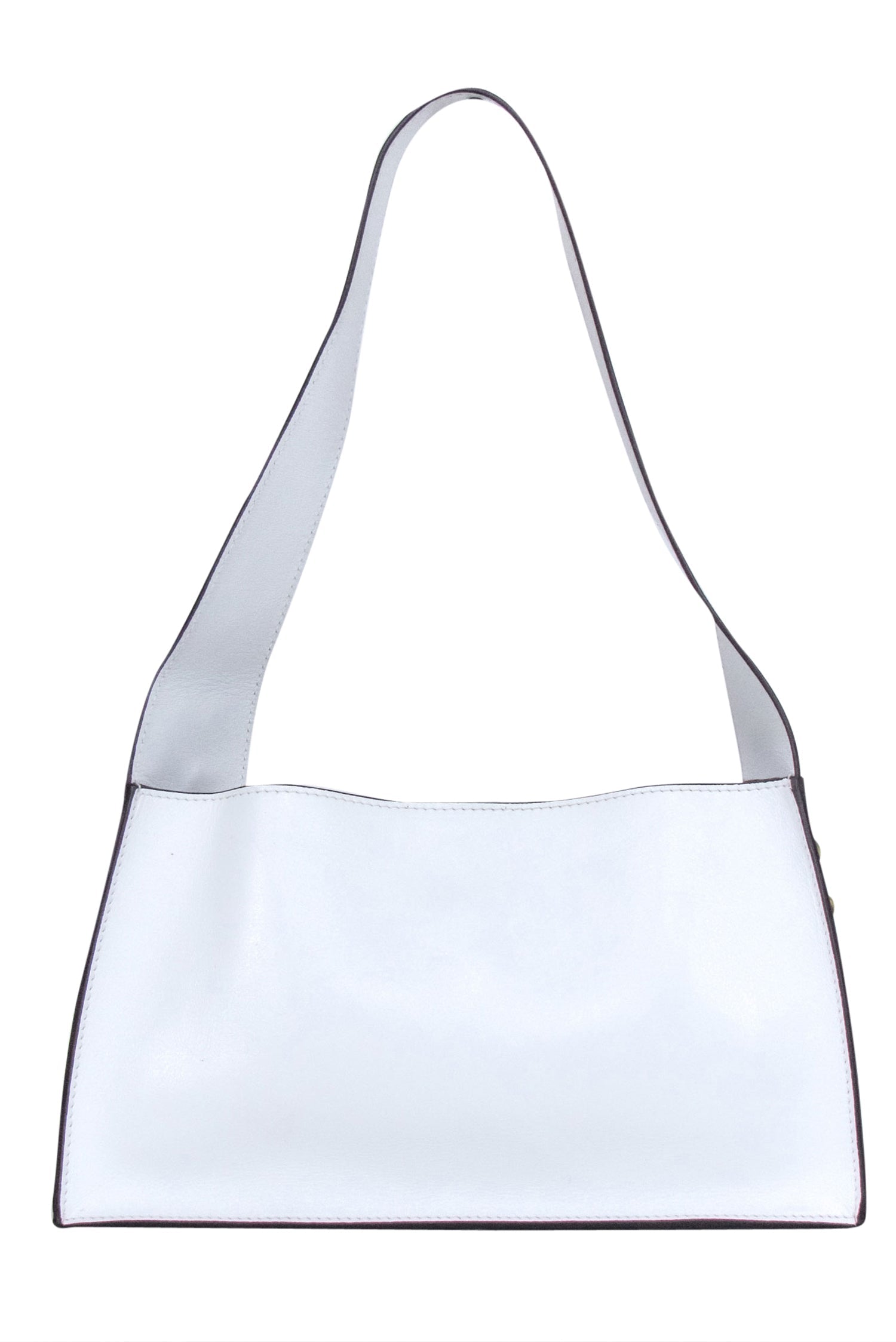 Manu Atelier - Stunning White Calf Leather Kesme Shoulder Bag