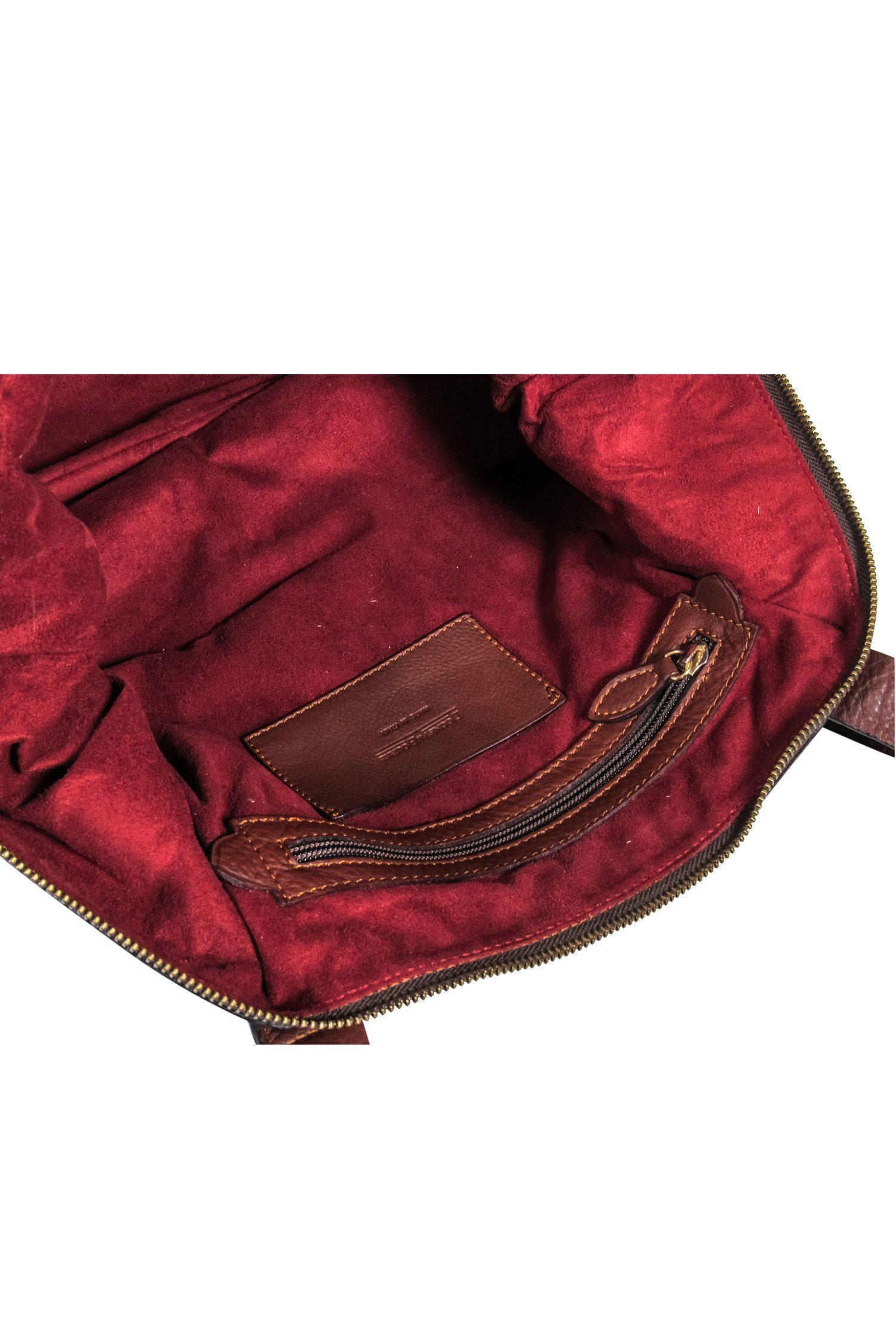 Dooney & Bourke - Stunning Large Brown Leather Braided Diamond Shopper Tote