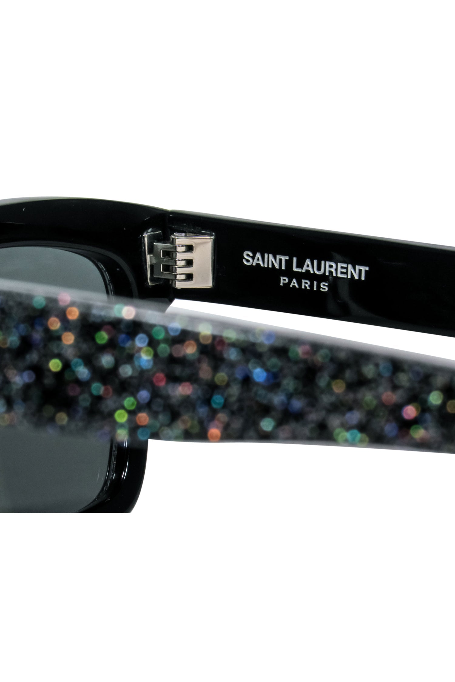 Yves Saint Laurent Glitter Square Mirrored Sunglasses - Unleash Your Glam!