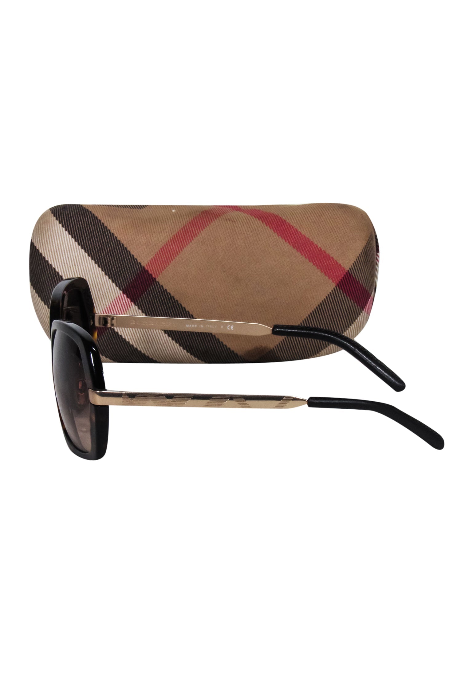Burberry - Stylish Brown Tortoise Large Sunglasses