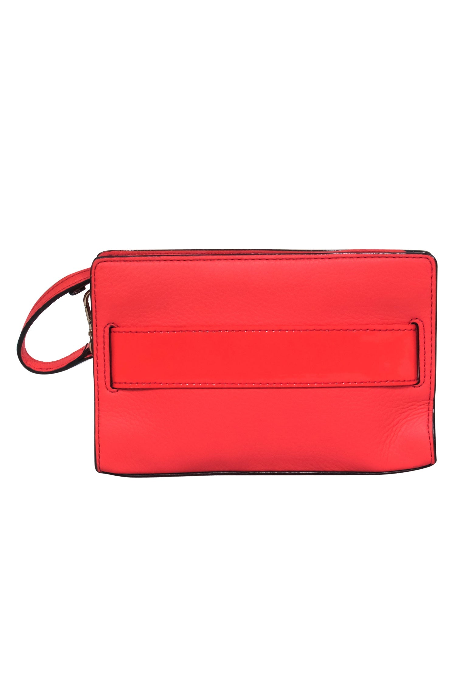 Kate Spade - Stunning Hot Pink Pebbled Leather Convertible Mini Baguette with a Charming Patent Leather Bow