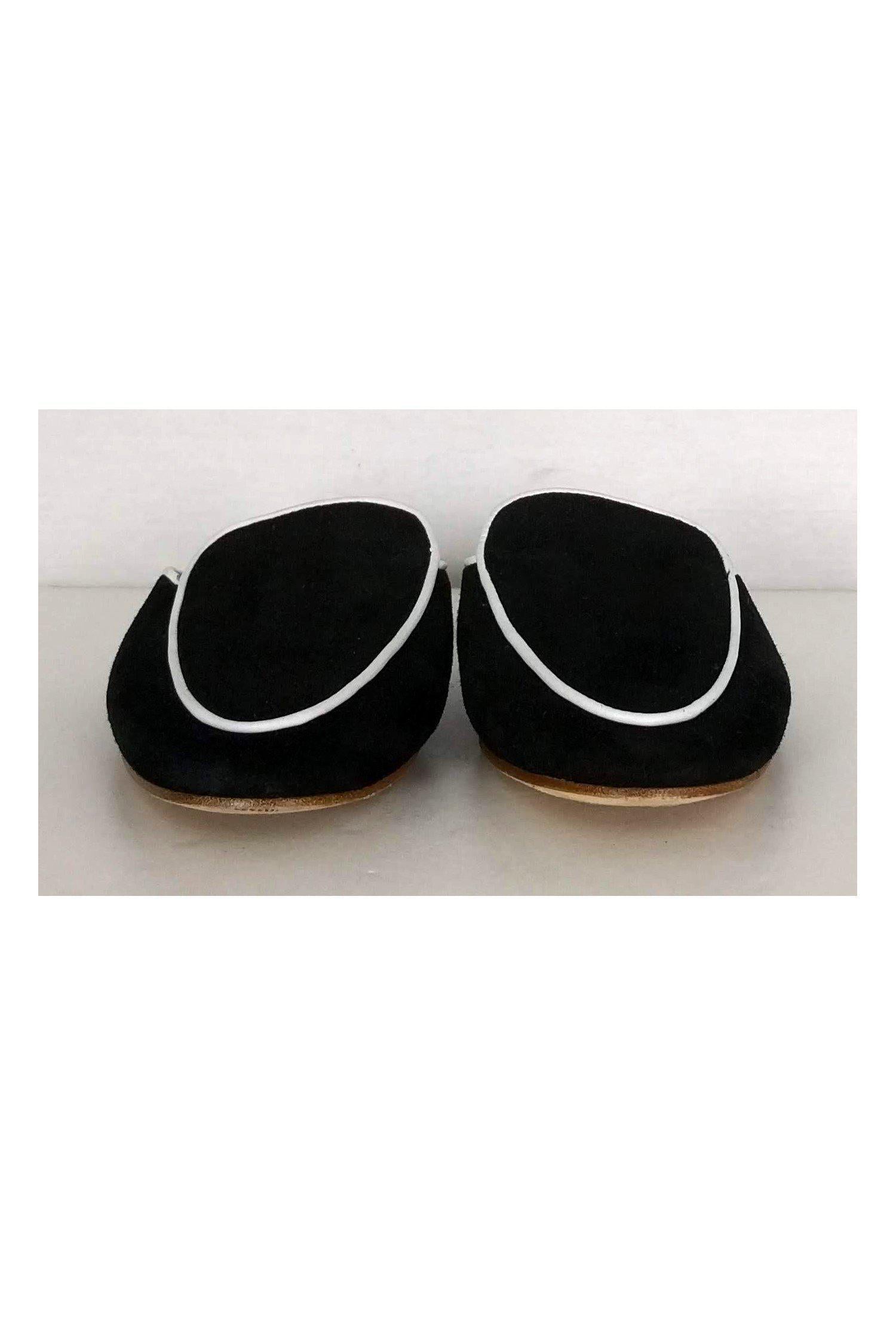 Etienne Aigner's Stylish Black Suede Slide Sandals - Size 6