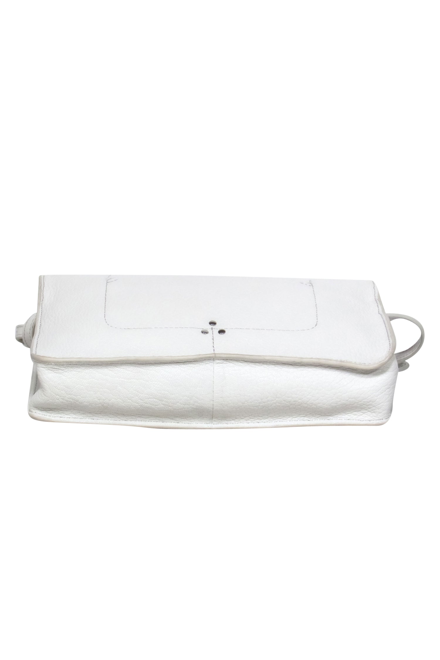 Jerome Dreyfuss Cream Pebbled Leather Frame-Style Crossbody - A Chic Essential