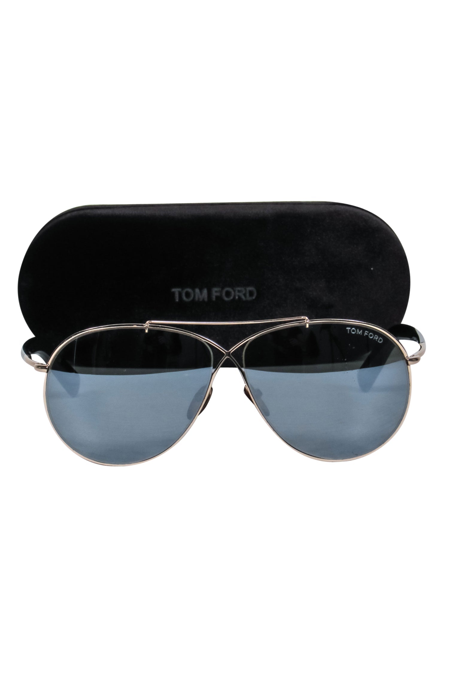 Tom Ford Gold Mirrored Aviator Sunglasses - A Glamorous Essential