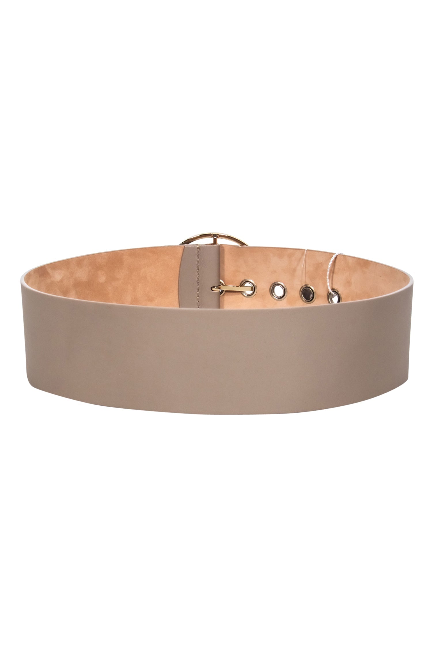 Max Mara Taupe Leather Wide Buckle: A Fashion Statement Belt