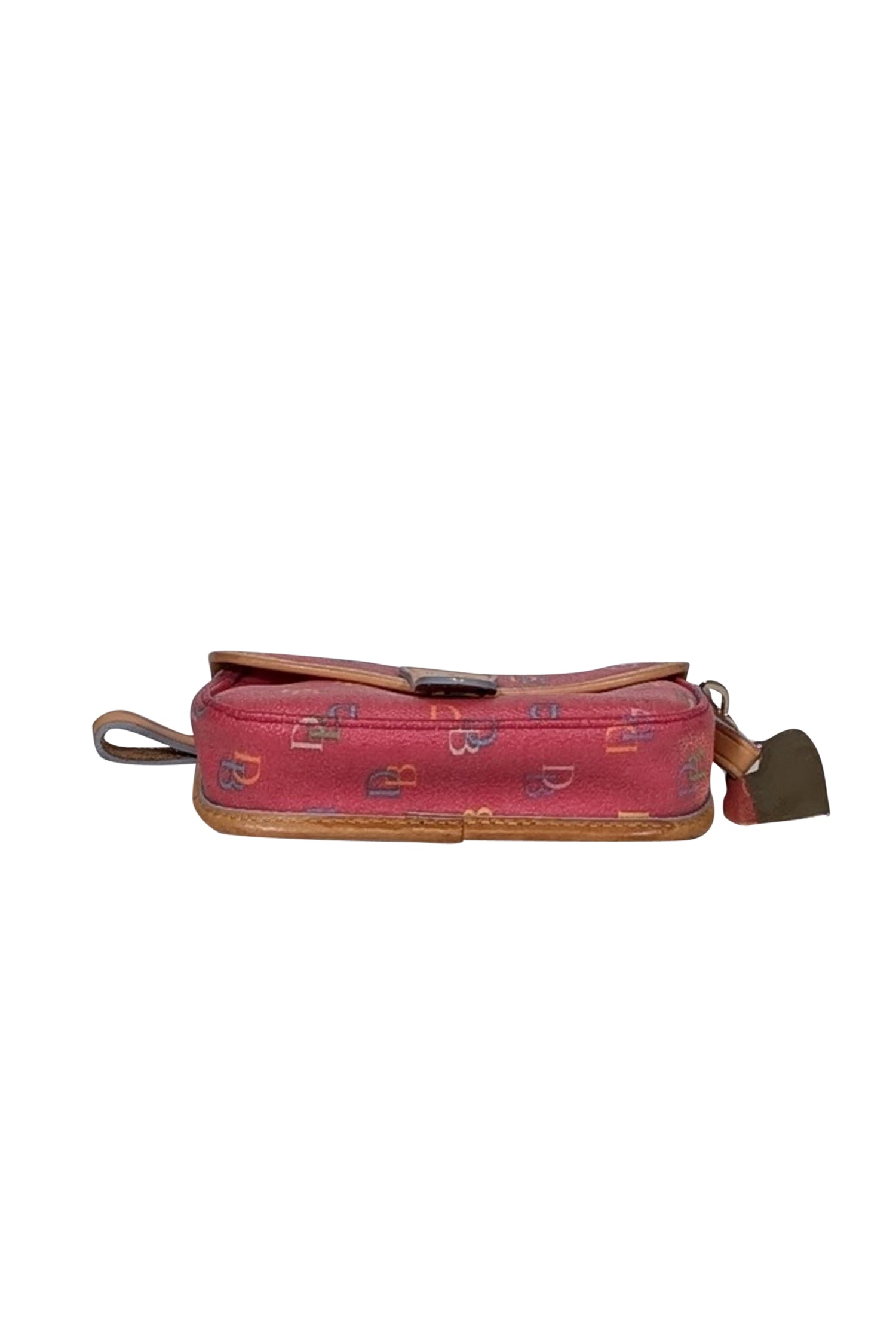 Dooney & Bourke - Chic Pink Coated Canvas Monogram Wristlet