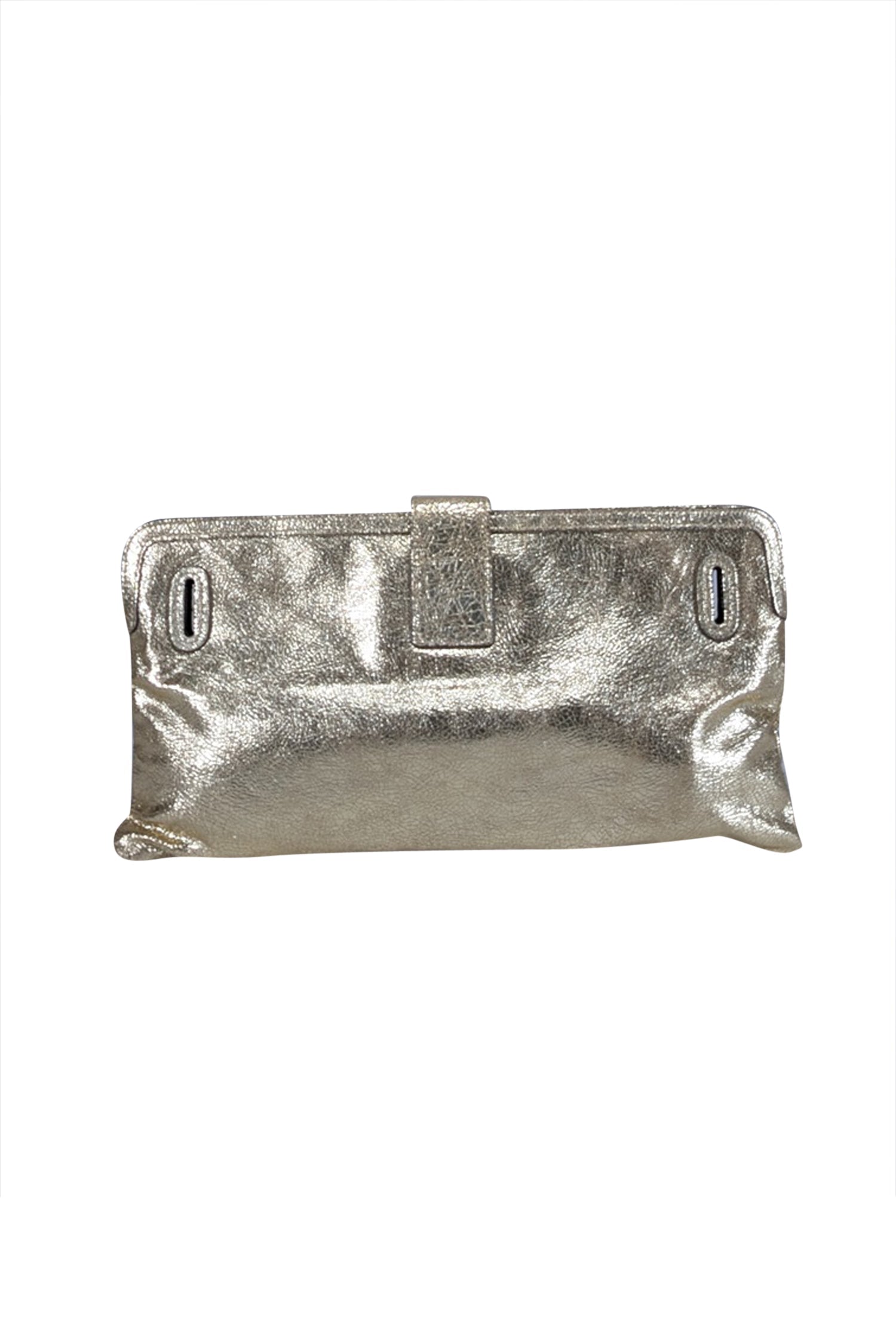Chloe Gold Metallic Leather Long Clutch: A Glamorous Accessory
