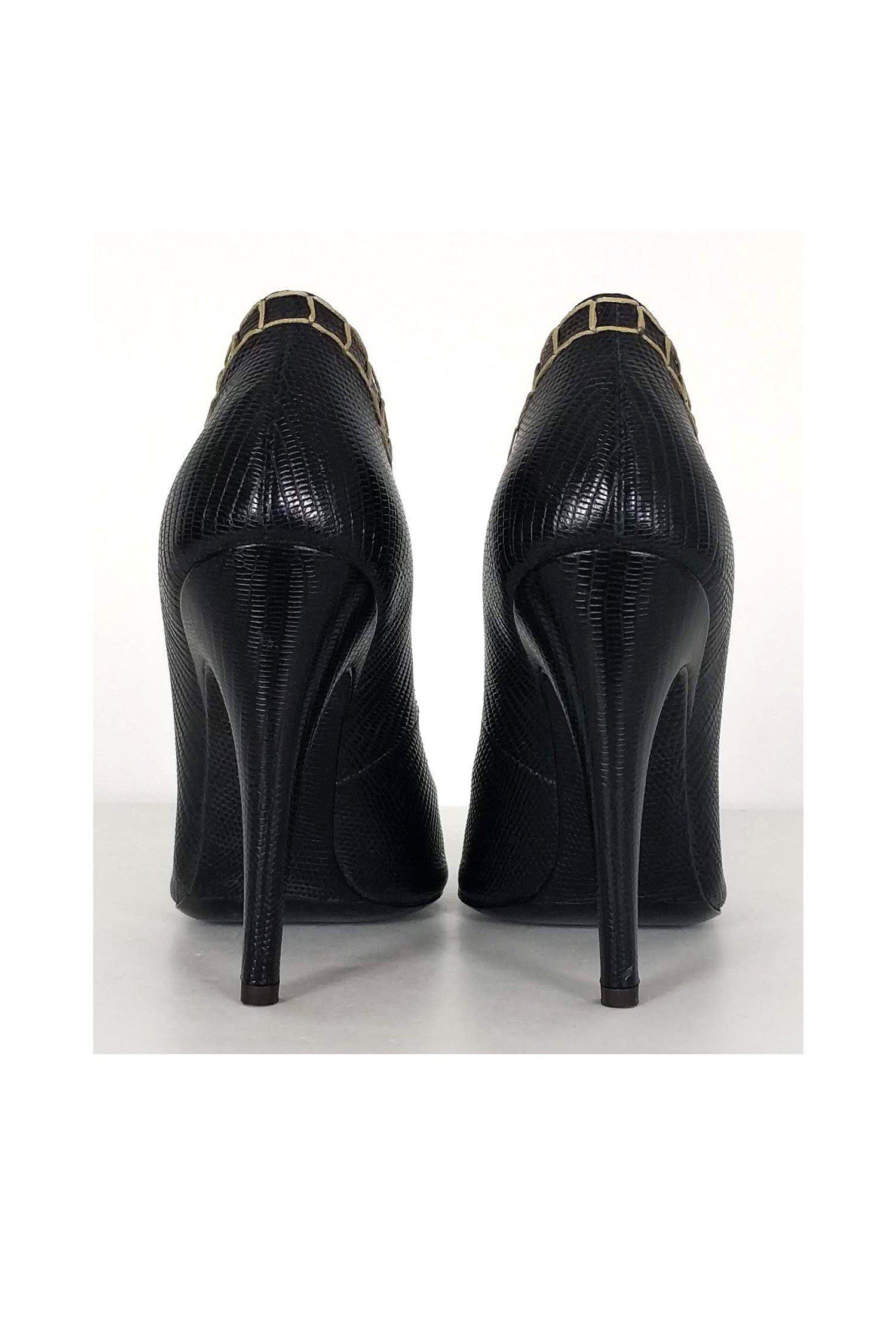 Proenza Schouler - Stunning Black Embossed Pumps in Size 8