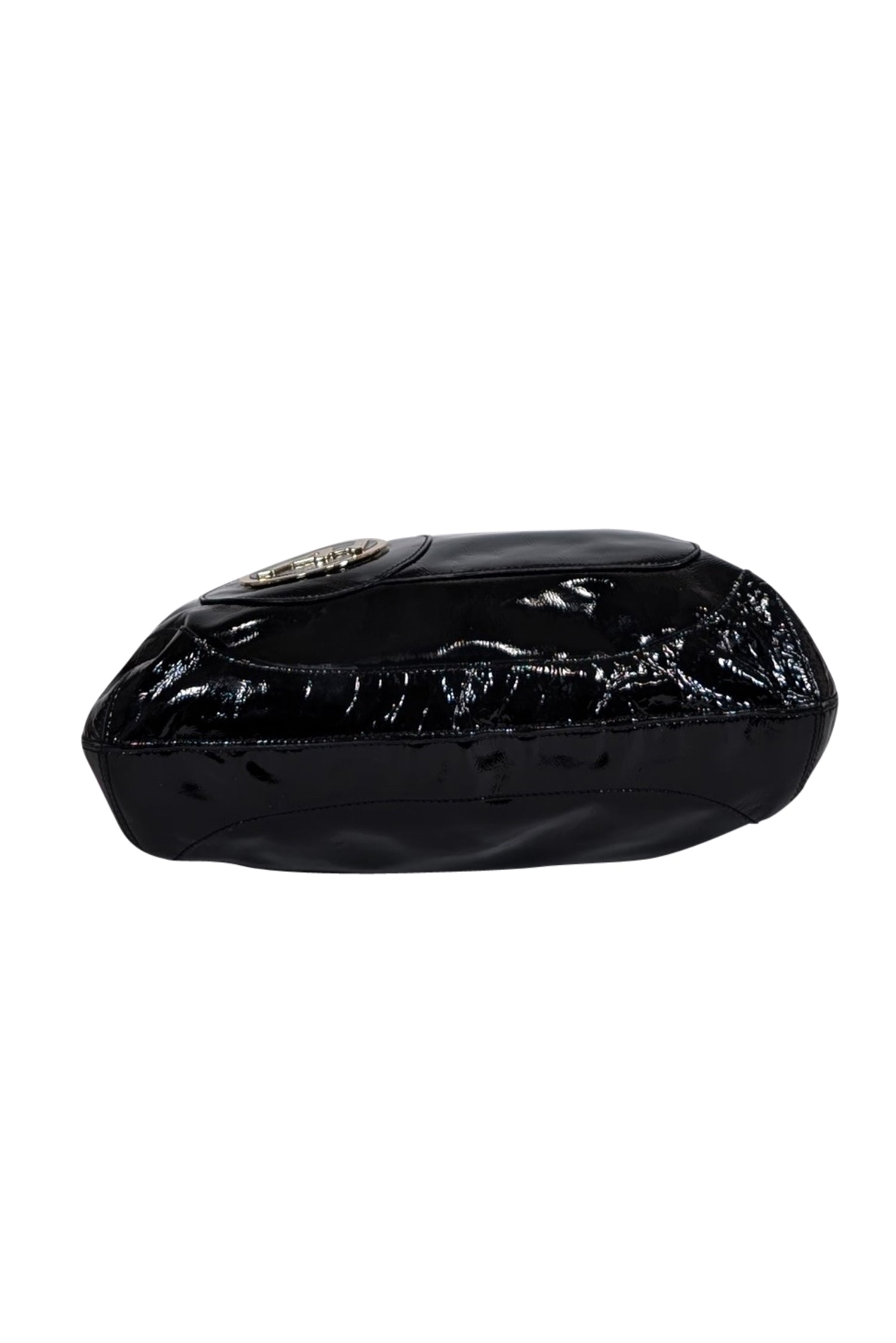 Anya Hindmarch - Stunning Black Patent Leather Shoulder Bag