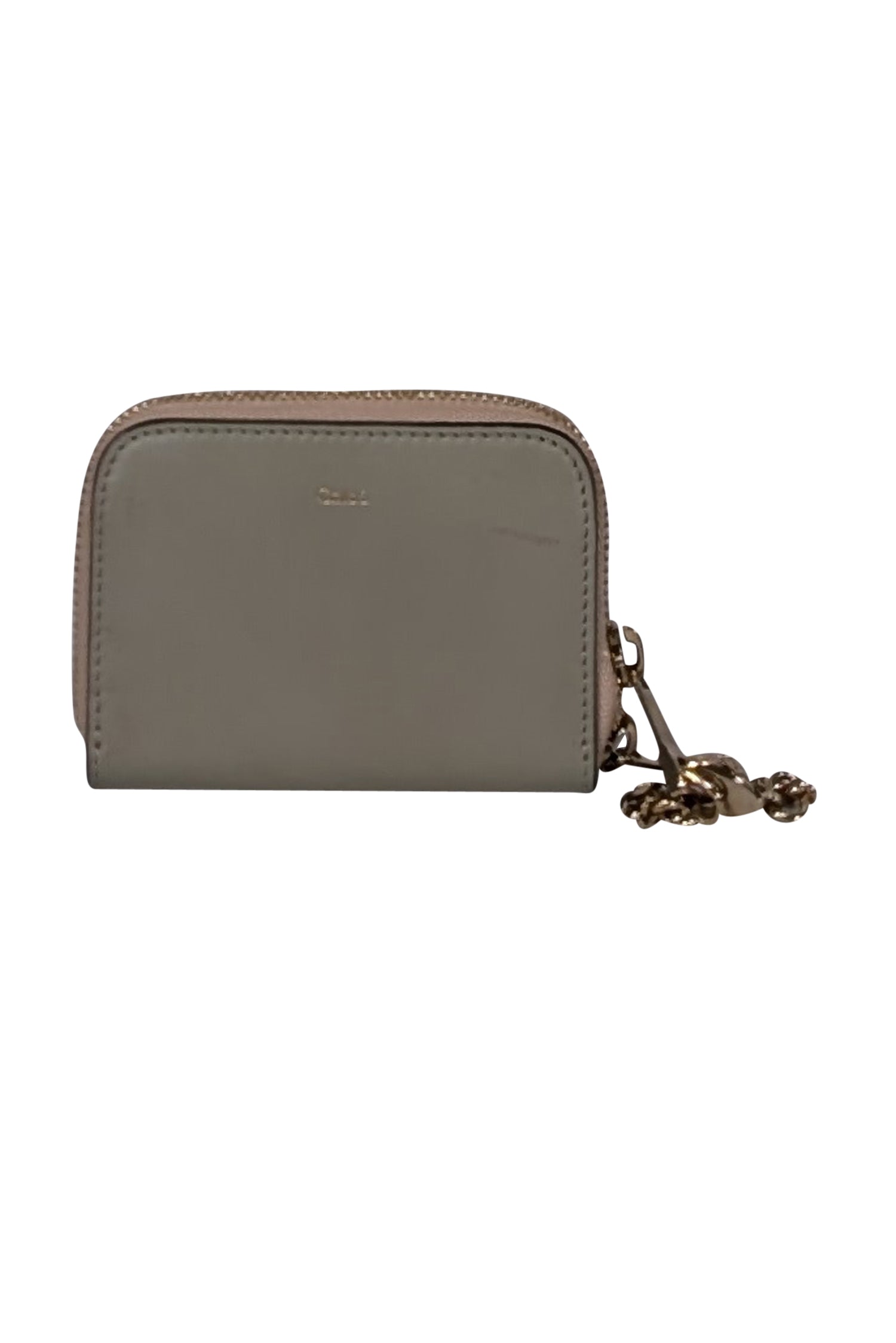 Chloe - Stylish Sage Green & Black Leather Mini Wallet