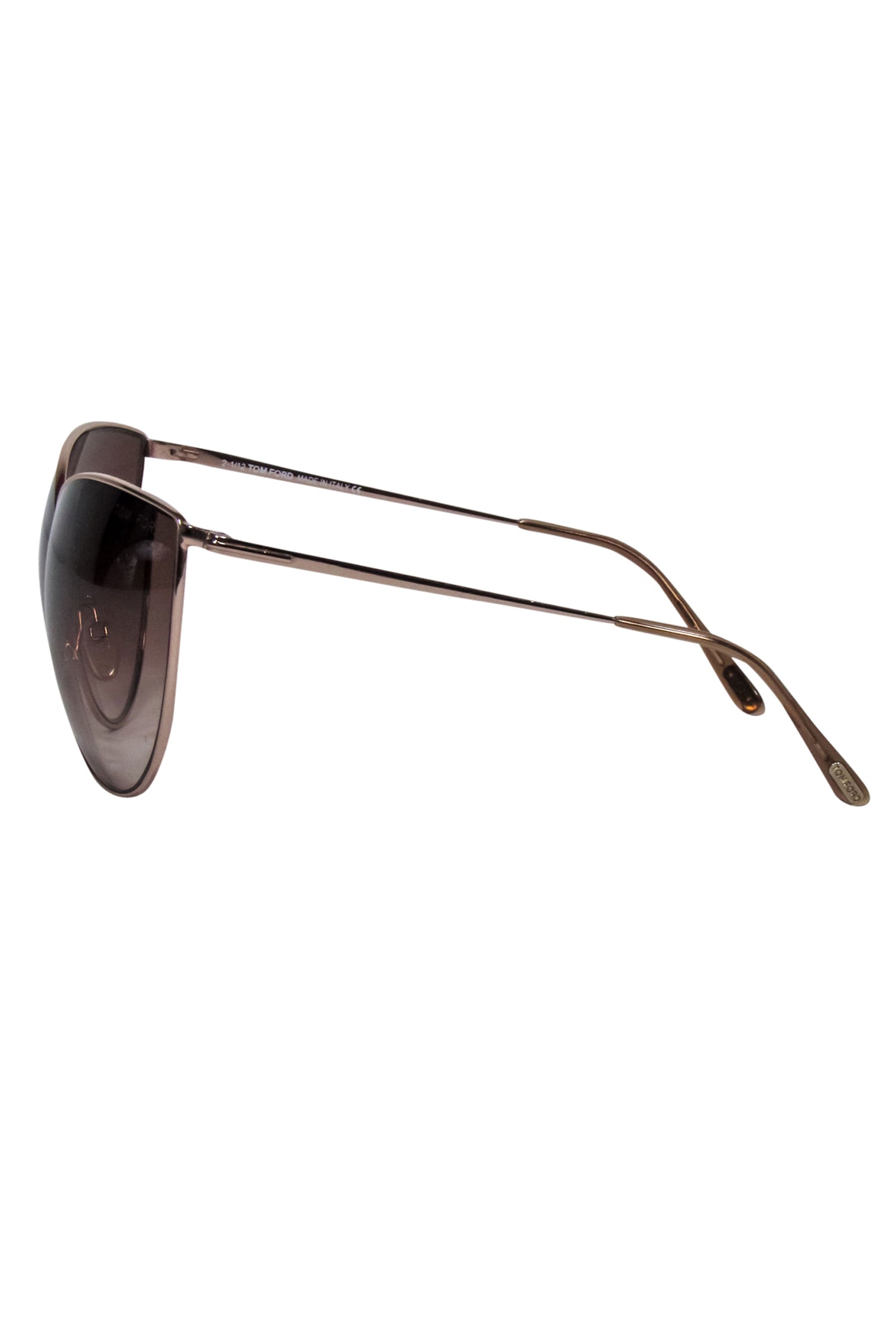 Tom Ford Gold Thin Frame Brown Lens Sunglasses - Iconic Style!