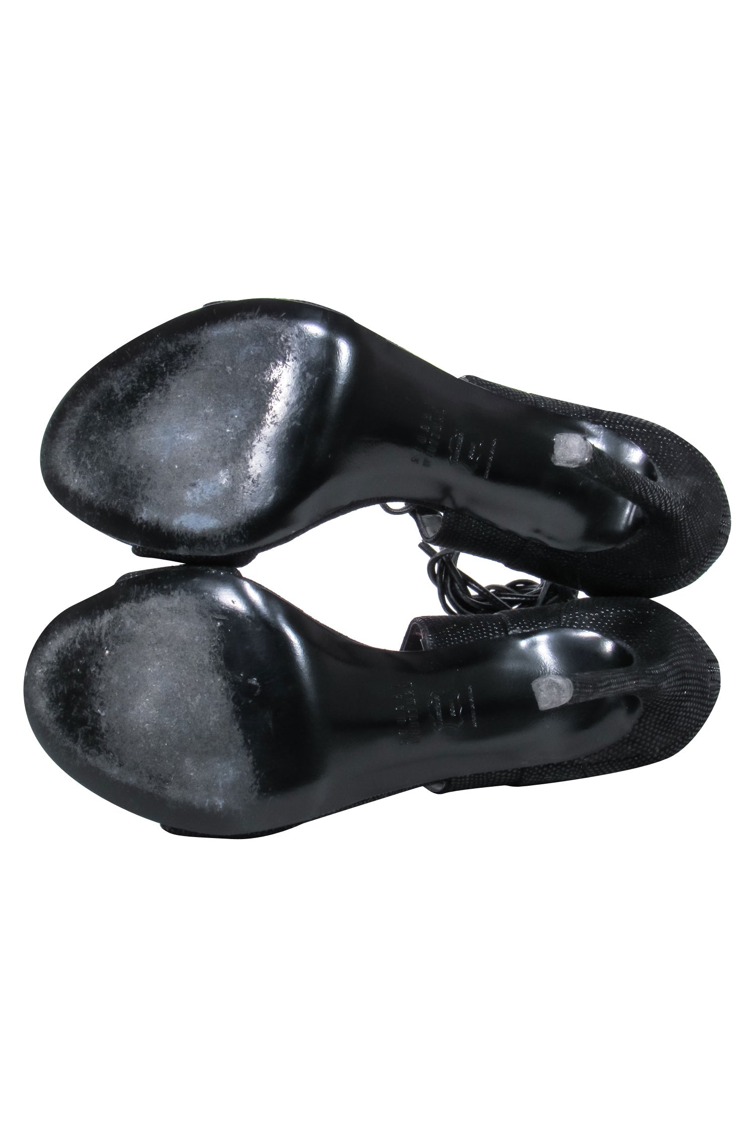 Stuart Weitzman Black Strappy Heels - Size 8.5: Party-Ready Glam!