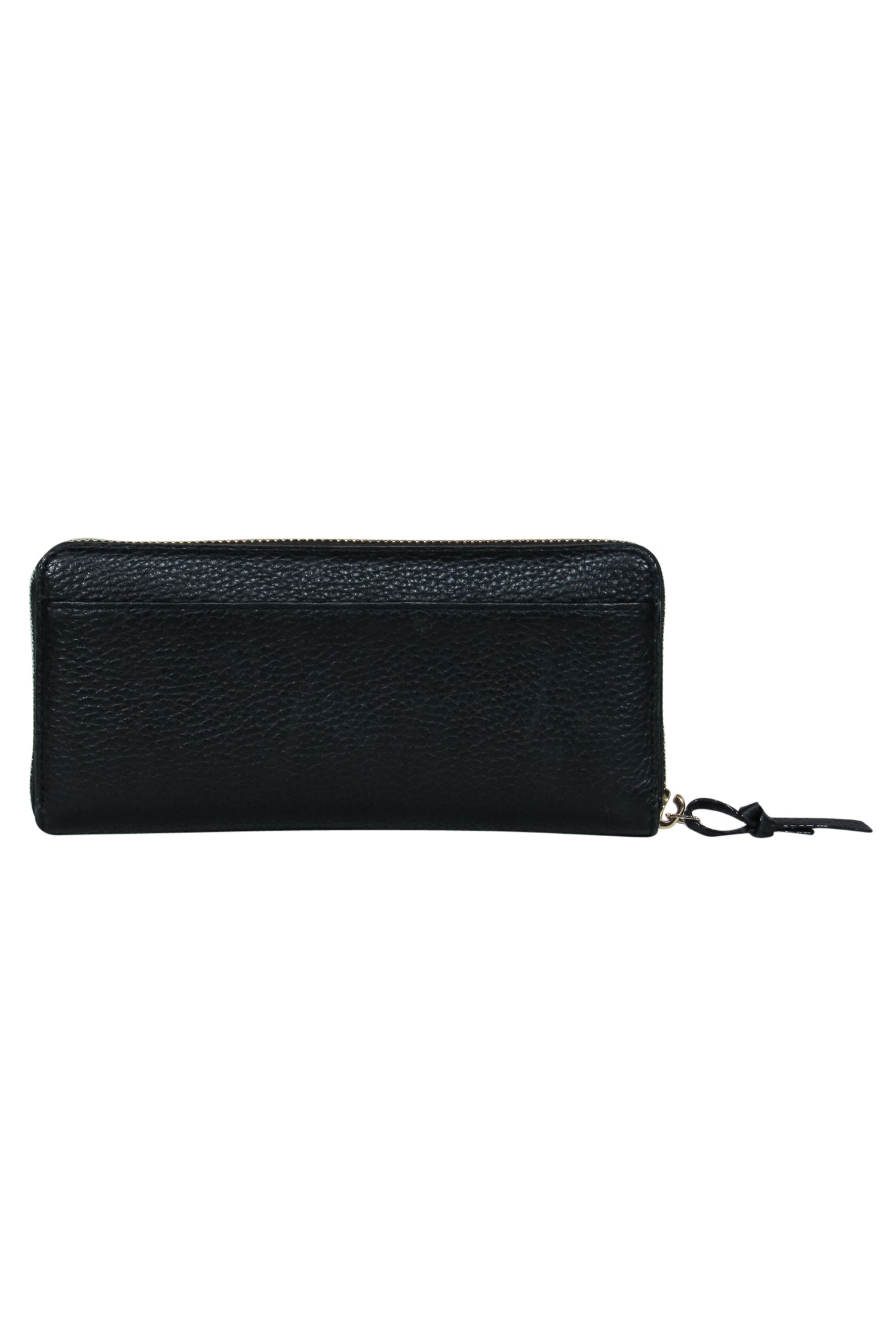 Kate Spade's Stunning Black Pebbled Leather Zip-Around Wallet