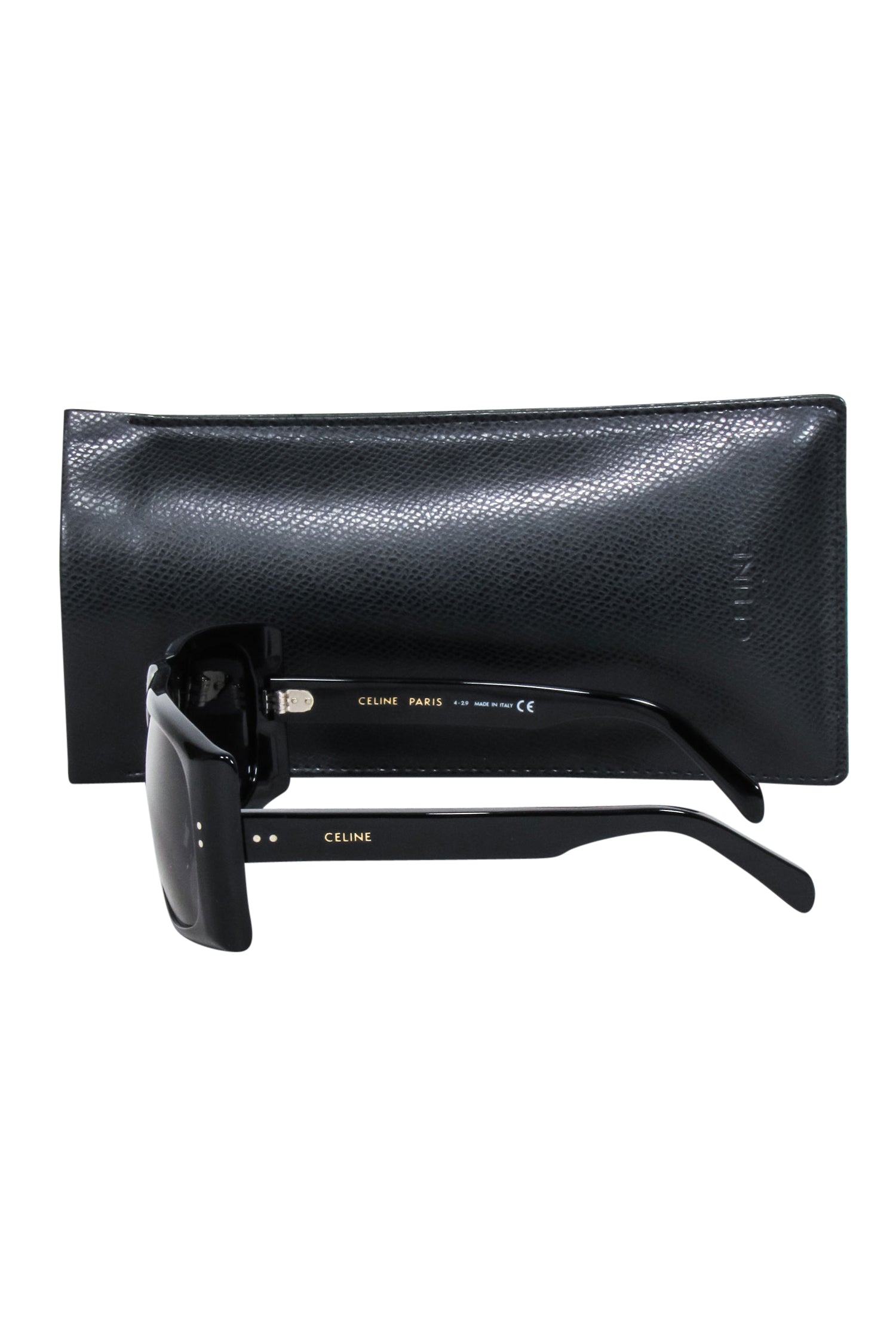 Celine's Stunning Black Rectangular Oversized Sunglasses