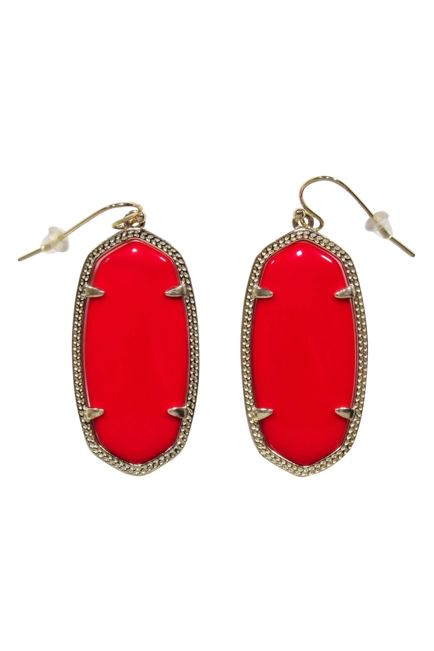 Kendra Scott - Stunning Red & Gold Dangle Earrings