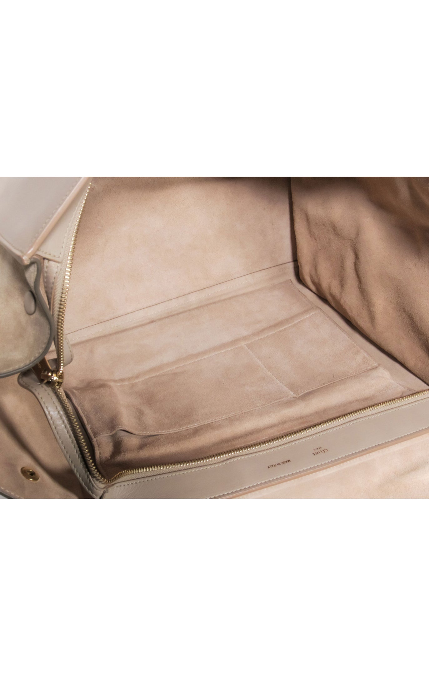 Celine - Stunning Beige & Black Large Trapeze Tote Bag