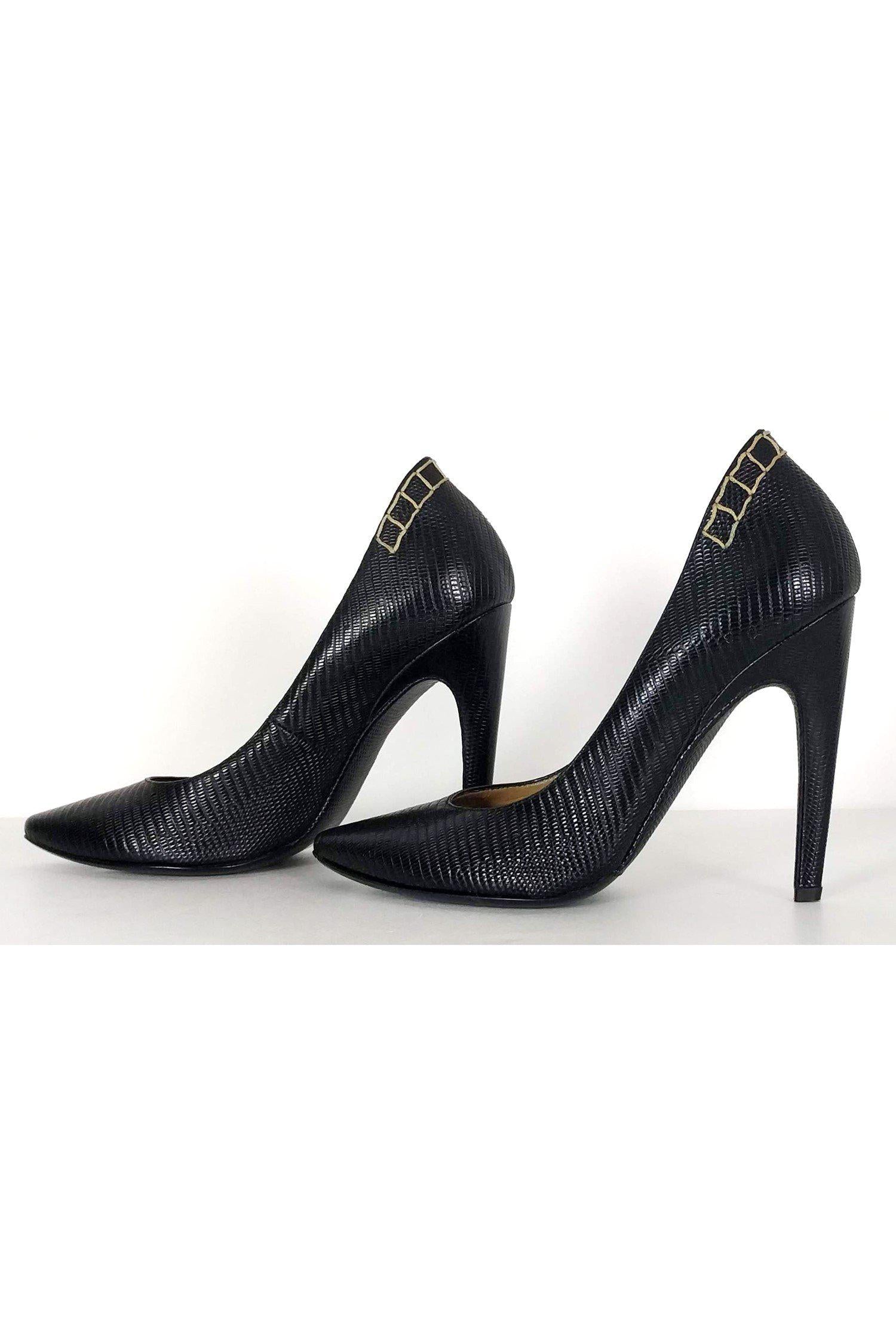 Proenza Schouler - Stunning Black Embossed Pumps in Size 8