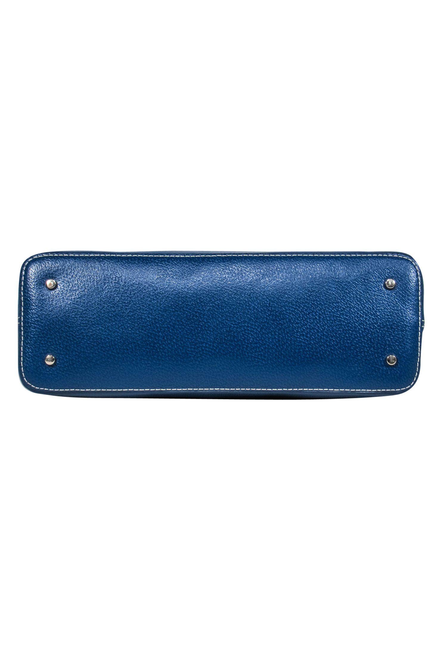 Kate Spade - Stunning Teal Leather Bowler-Style Carryall