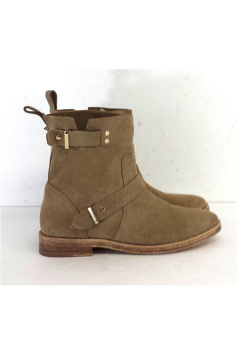 Joie Tan Suede Hoxton Ankle Boots - Size 5.5 - Must-Have Fashion!