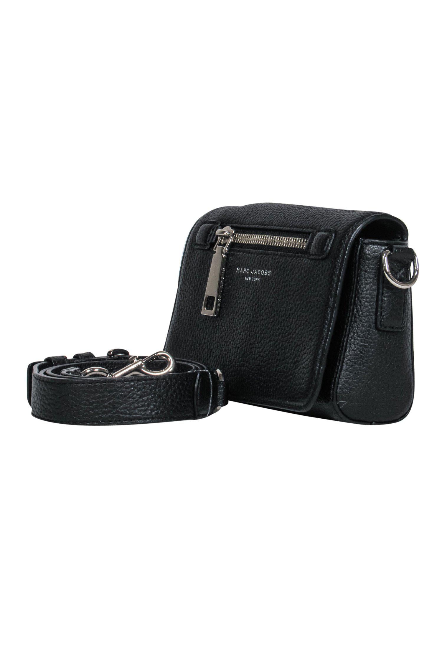 Marc Jacobs - Sleek Black Pebbled Leather Gotham City Crossbody Bag