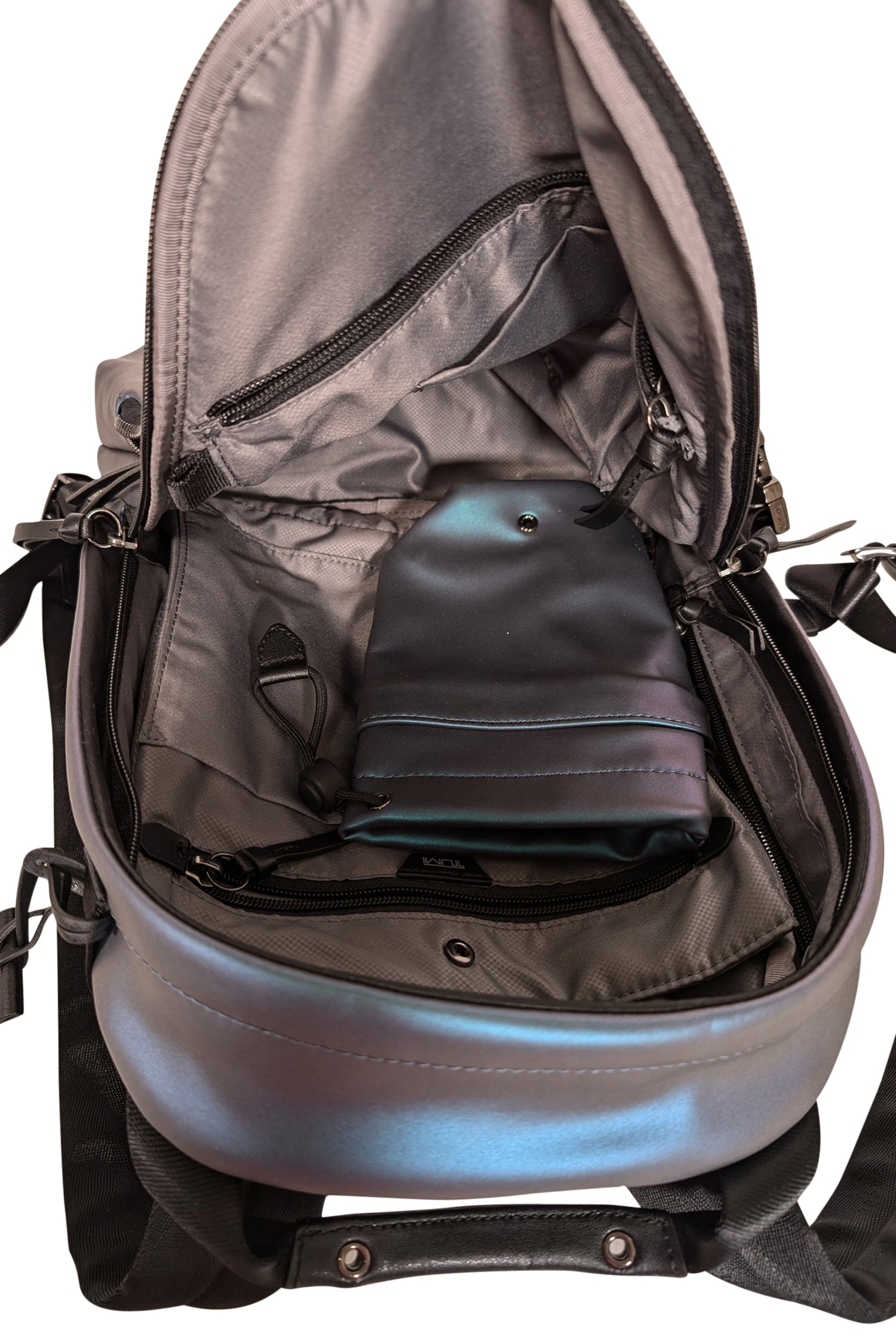 Tumi - Stunning Blue Iridescent Devoe Sterling Backpack