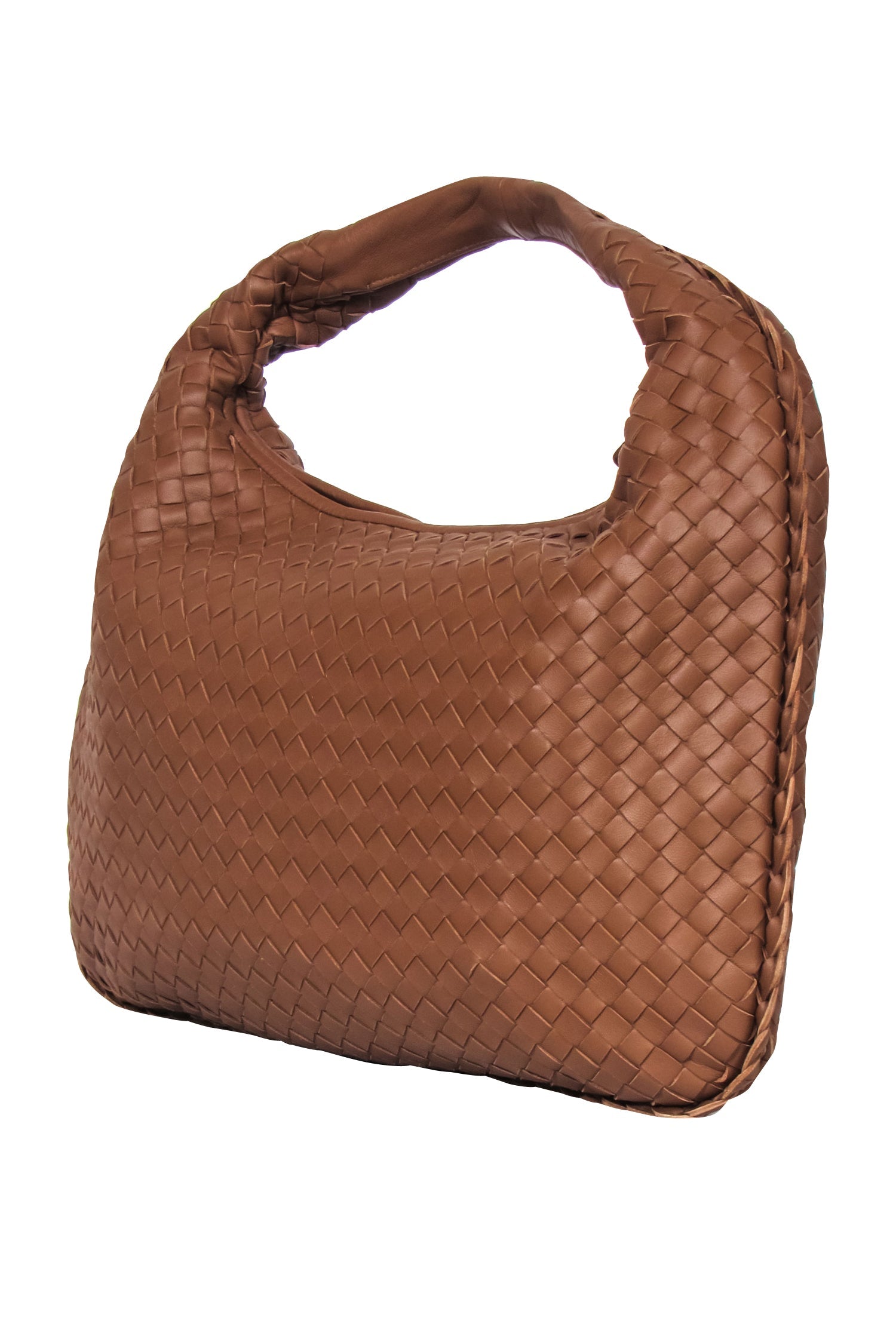 Bottega Veneta Brown Woven Leather Hobo Bag - A Timeless Bohemian Essential