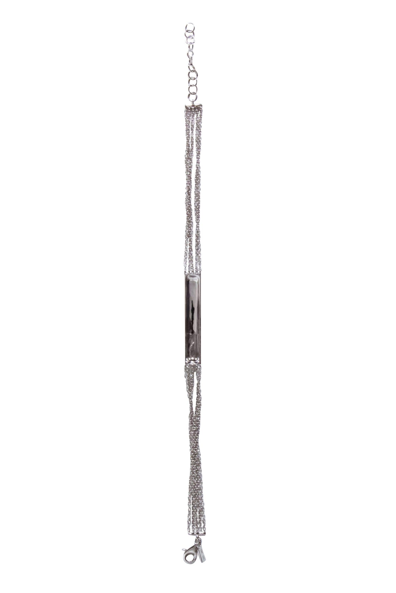 EF Collection - 14K White Gold Diamond Jumbo Multi - Chain Bracelet: A Sparkling Arm Delight