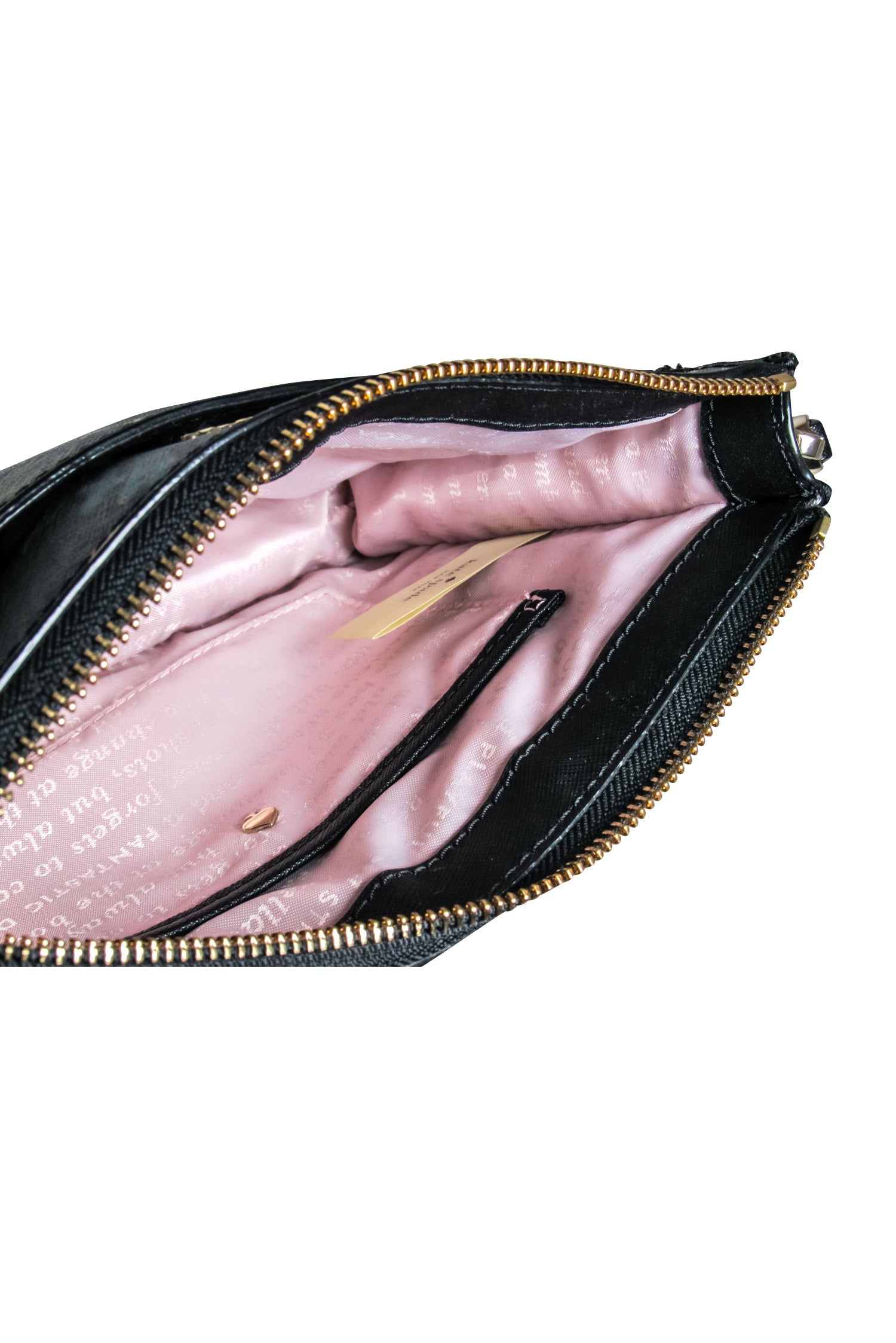 Kate Spade - Exquisite Black & Pink Multi Floral Print Leather Crossbody Bag