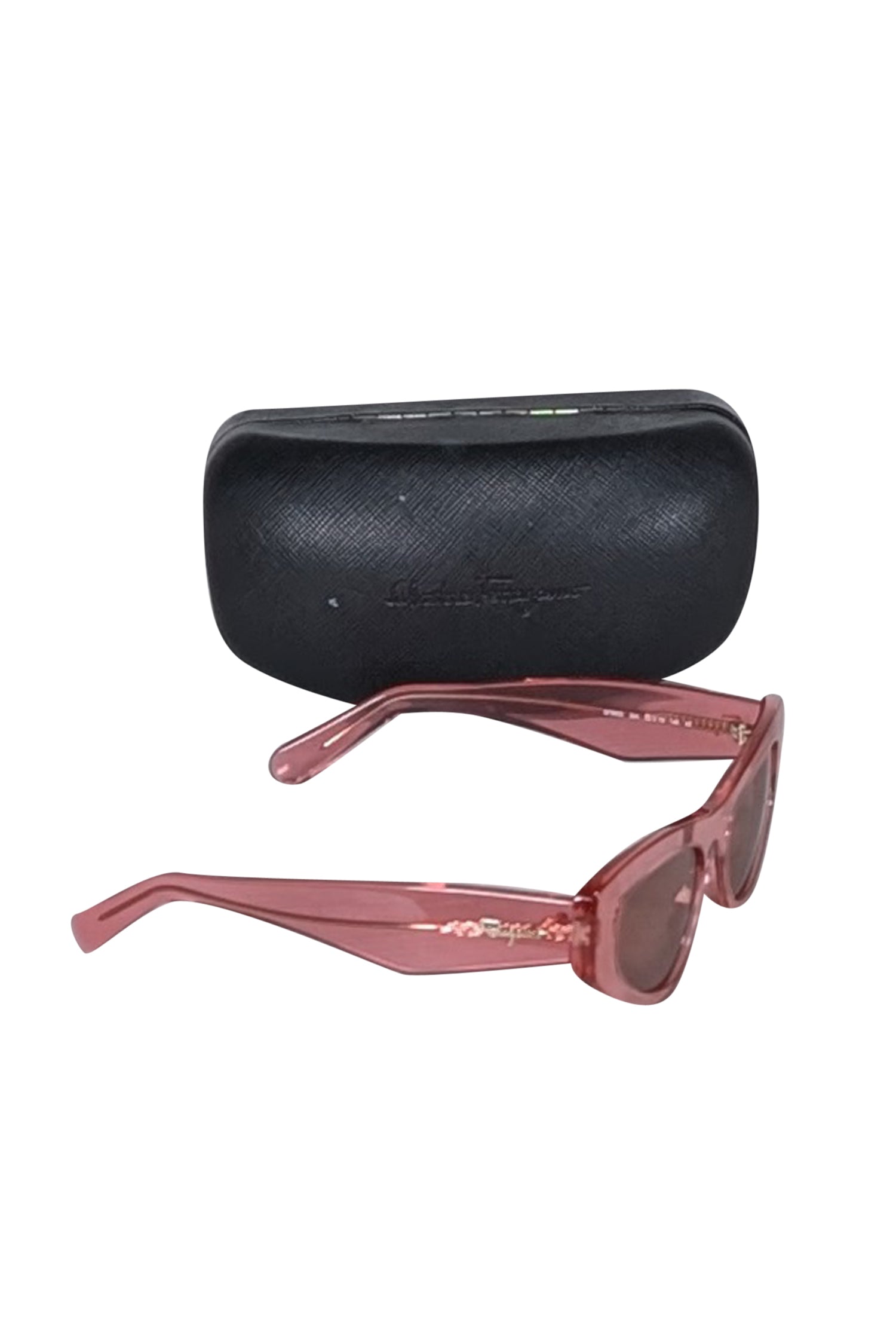 Ferragamo Pink Translucent Slim Cat Eye Sunglasses: Unleash Your Sassy Style!