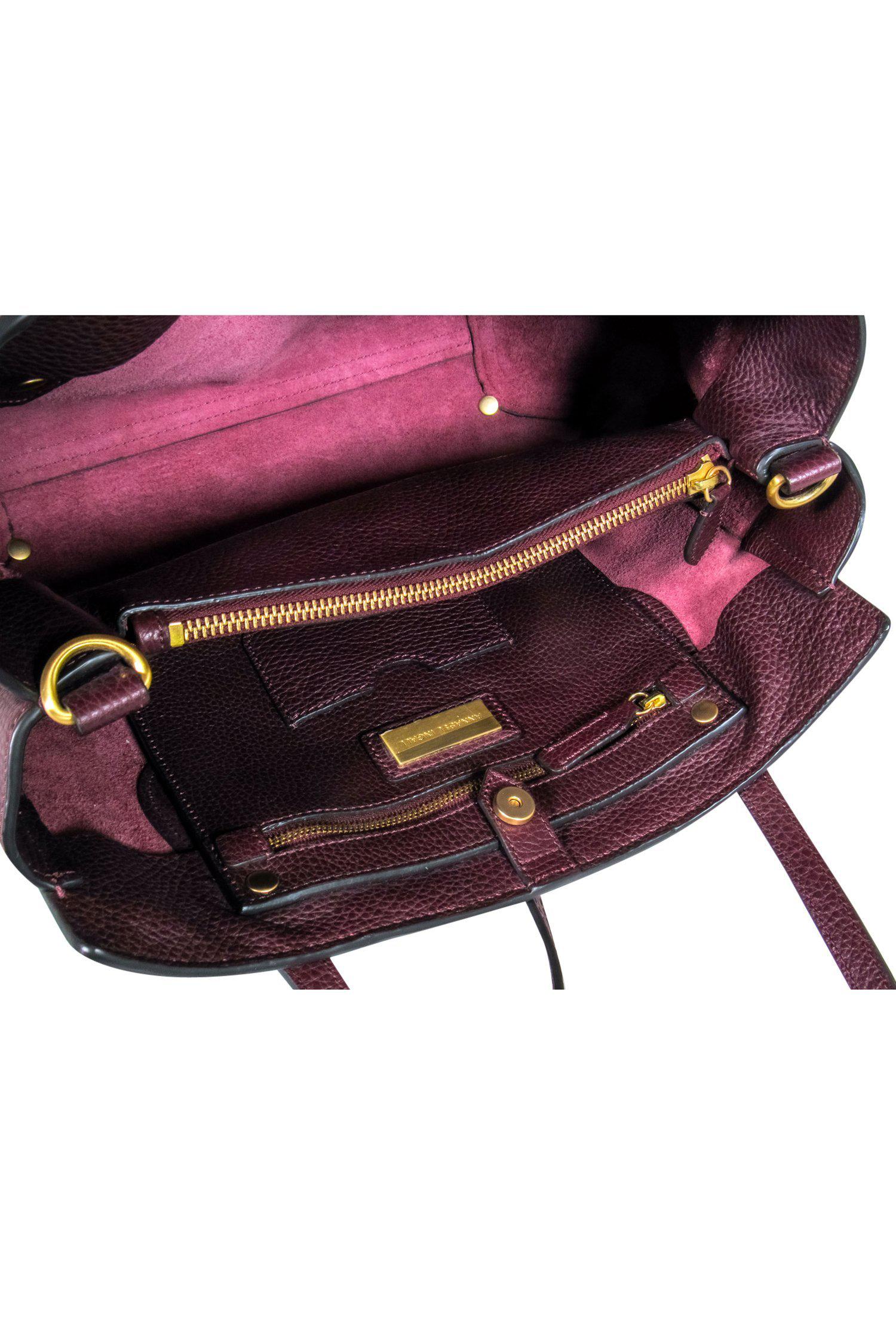 Annabel Ingall Oxblood Leather Mini Convertible Tote Bag - A Stylish Essential