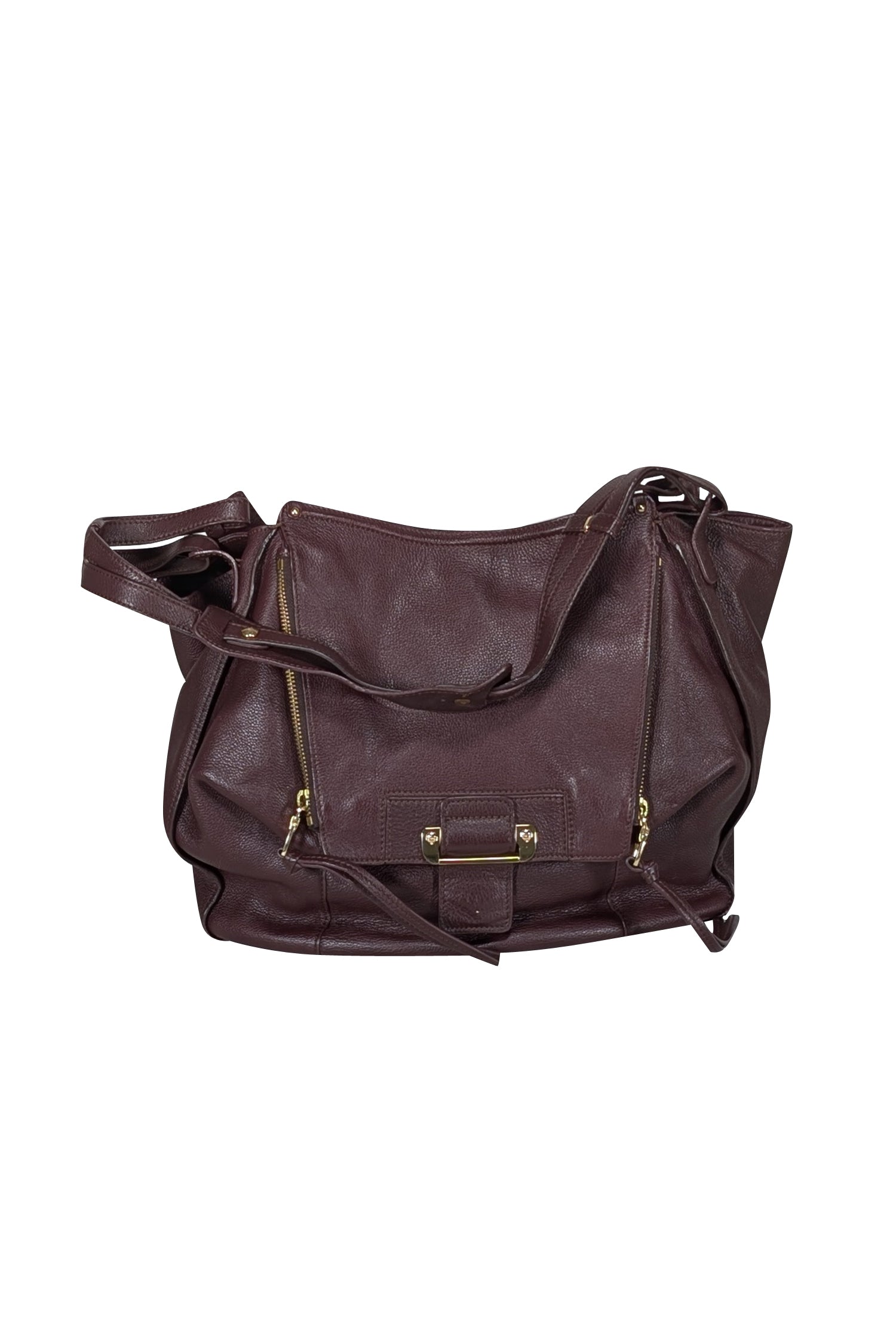 Kooba Dark Maroon Leather Shoulder Bag - A Fashion Must-Have