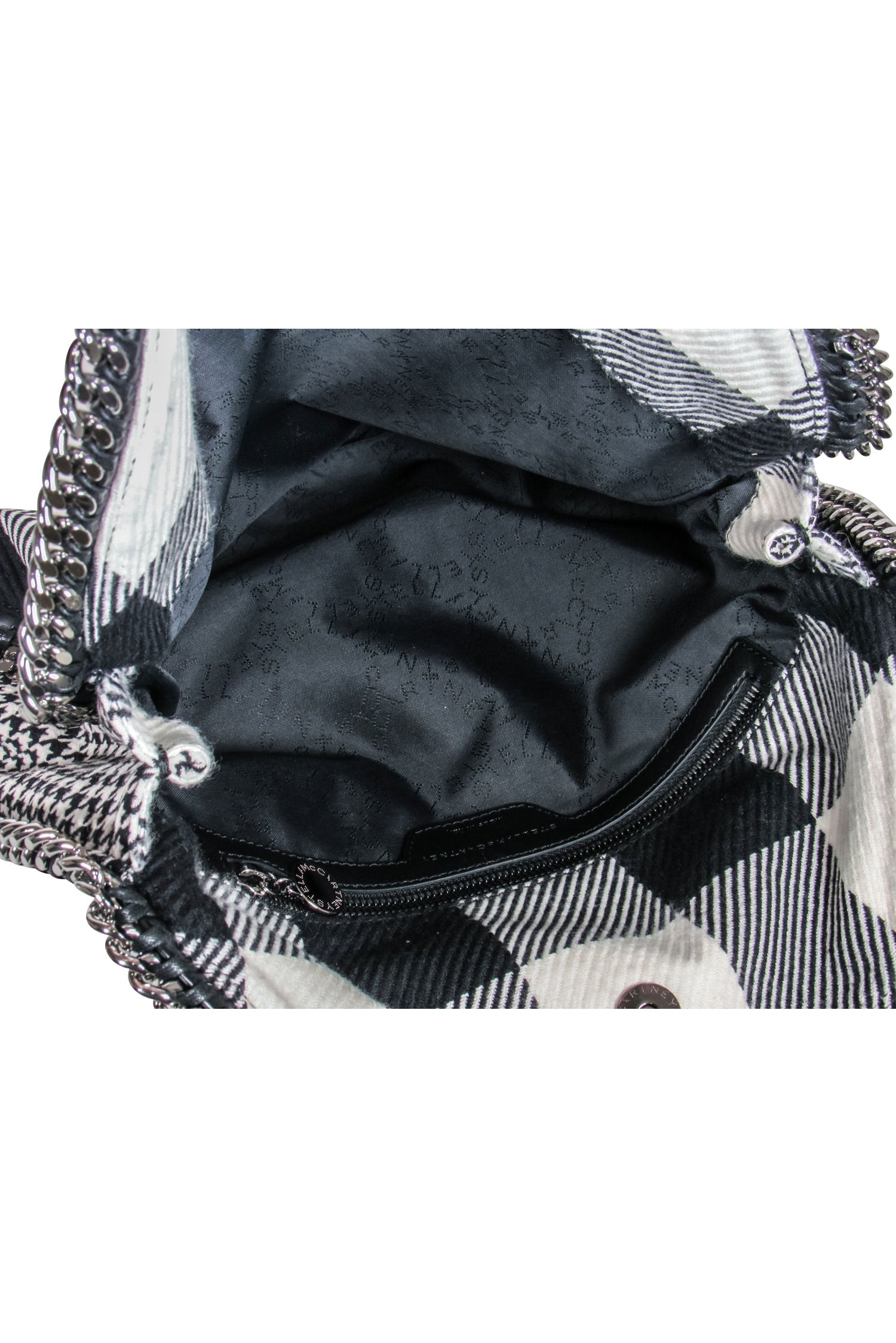 Stella McCartney's Stunning Black & White Plaid Falabella Bag
