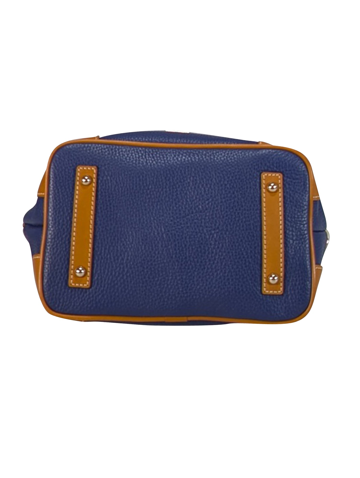 Dooney & Bourke - Stunning Navy Blue Pebbled Leather Charli Satchel