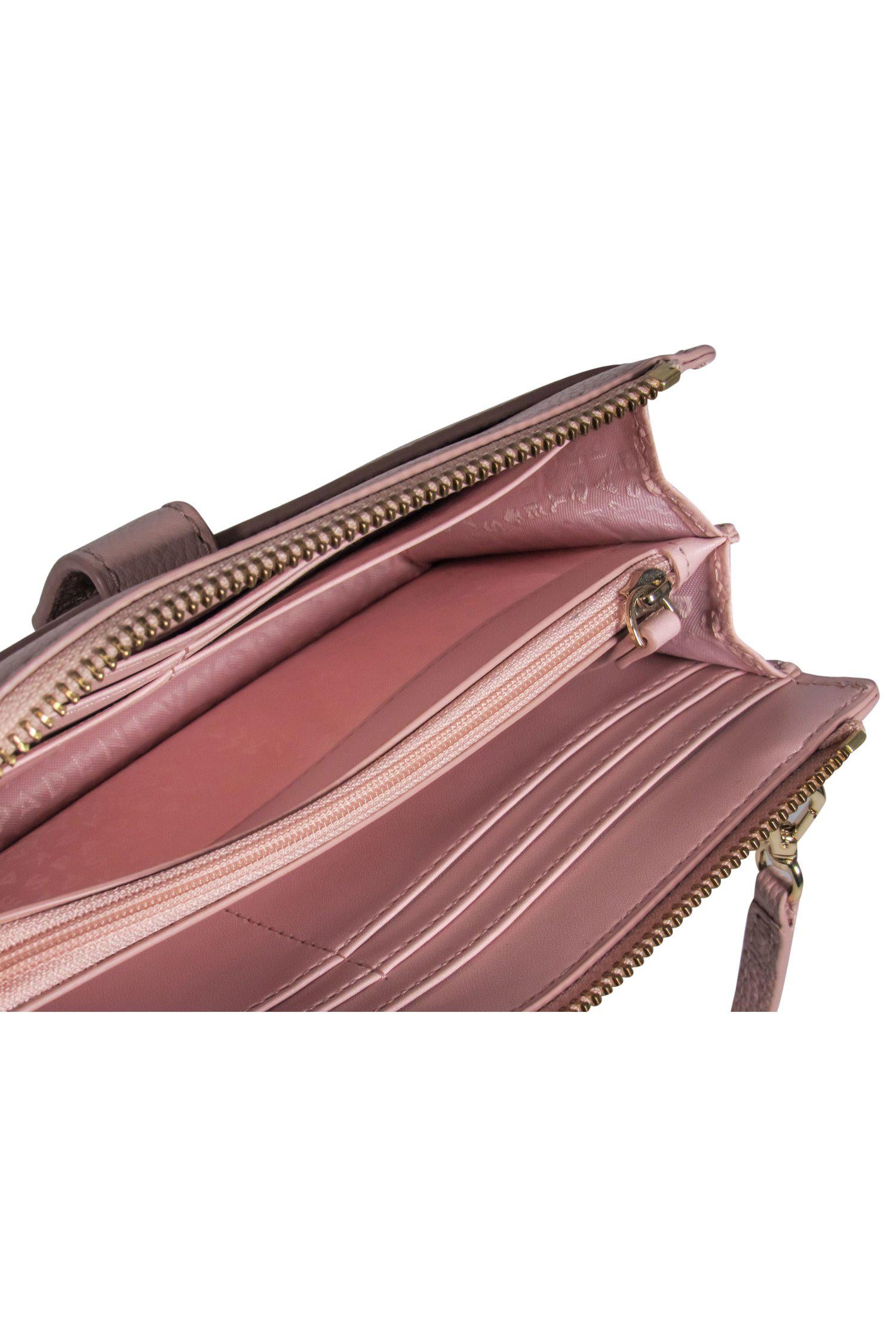 Kate Spade Baby Pink Pebbled Leather Crossbody Wallet - The Ultimate Travel Companion