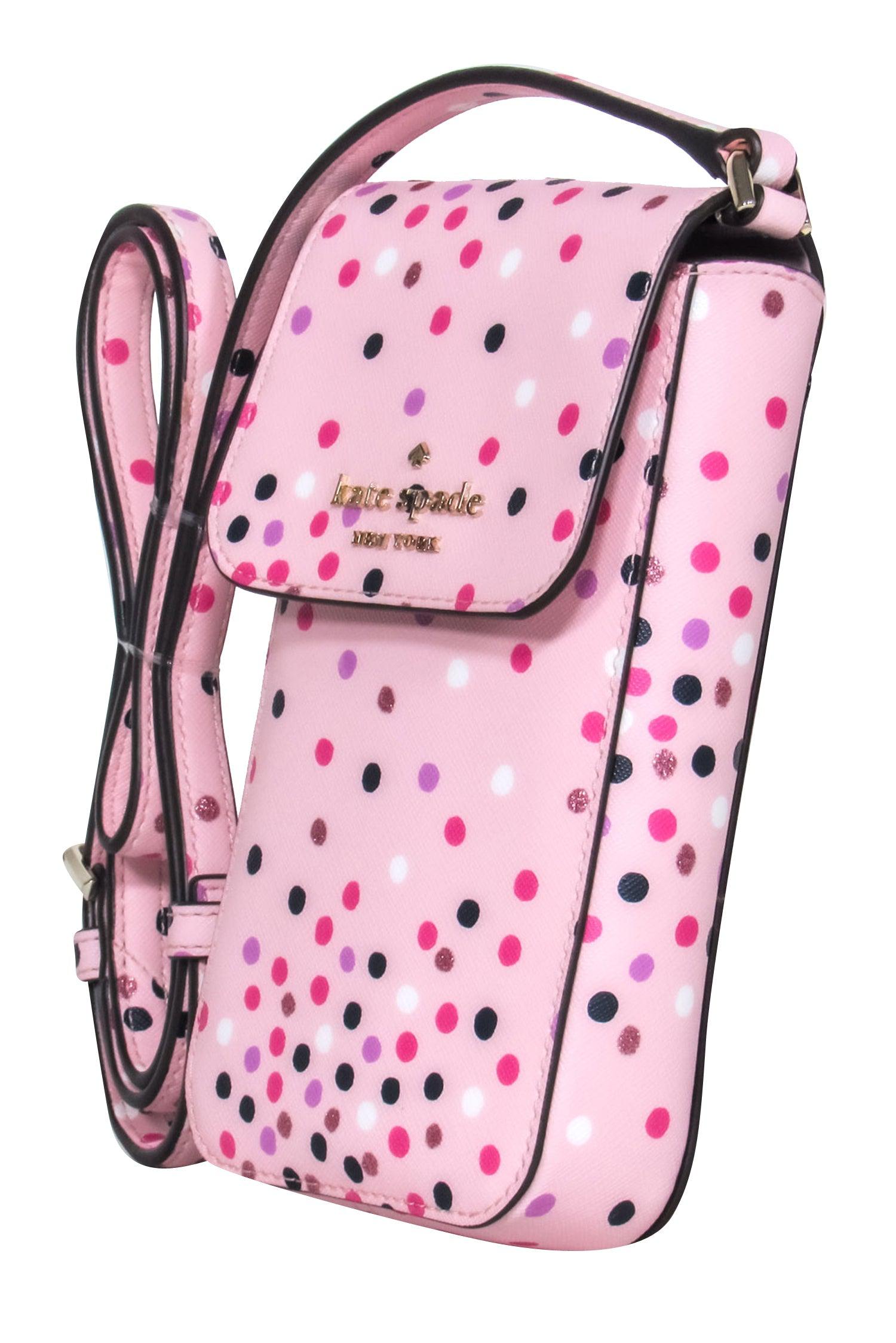 Kate Spade Light Pink Polka Dot Mini Crossbody - A Must - Have Girly Purse