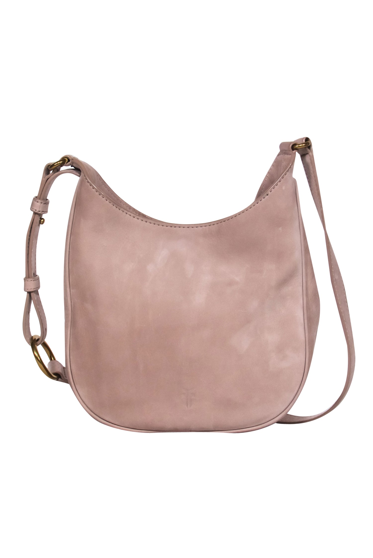 Frye Taupe Crossbody Bag with Stunning Gold-Toned Studs