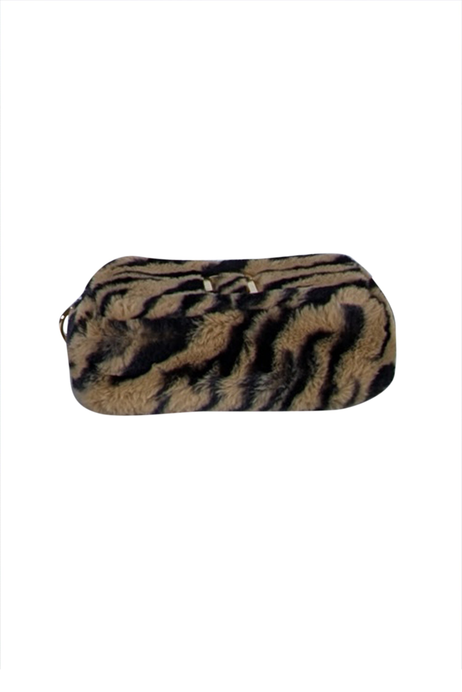 Marc Jacobs - Stunning Tan & Black Animal Print Faux Fur Snapshot Shoulder Bag