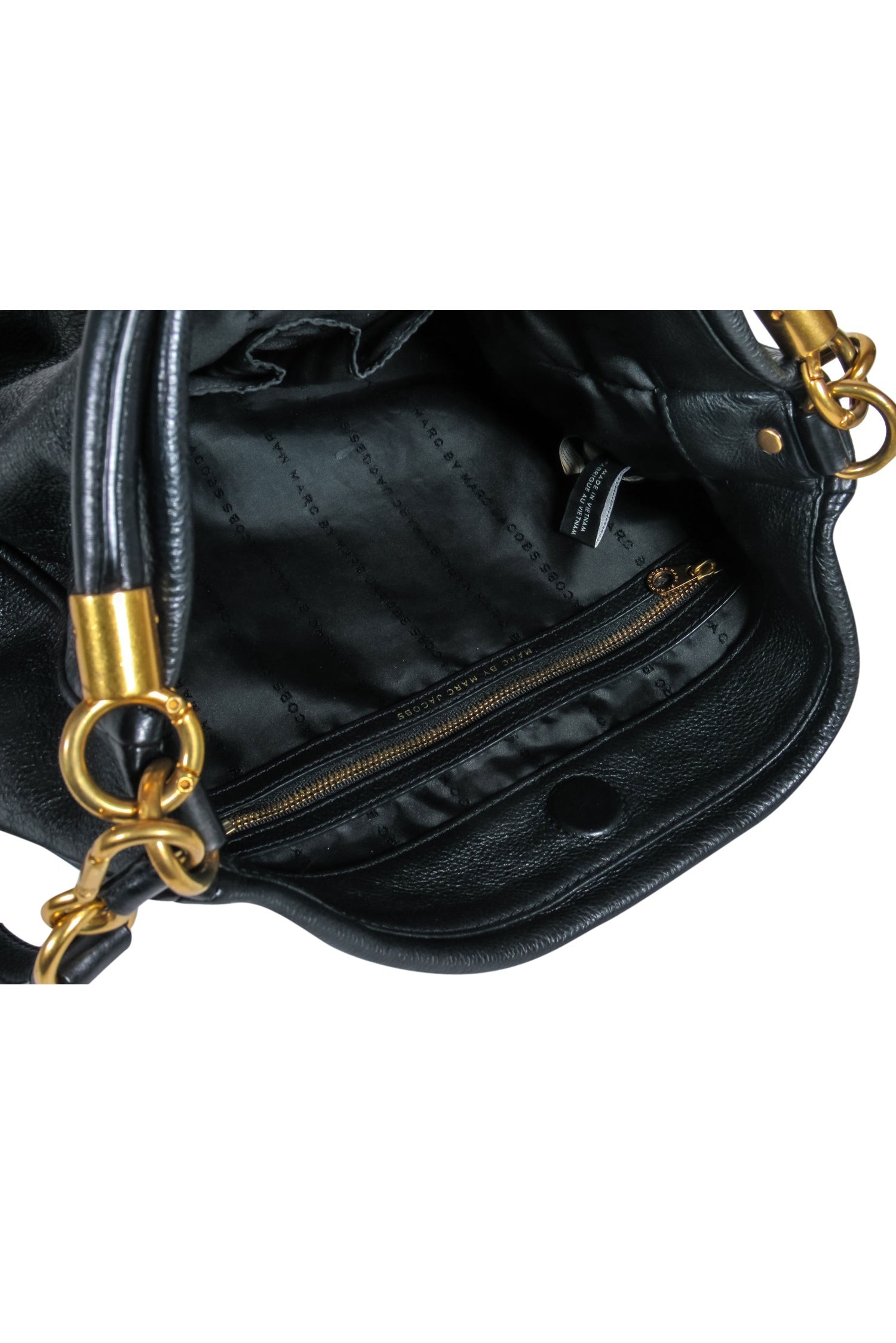 Marc by Marc Jacobs - Stunning Black Pebbled Leather Convertible Carryall