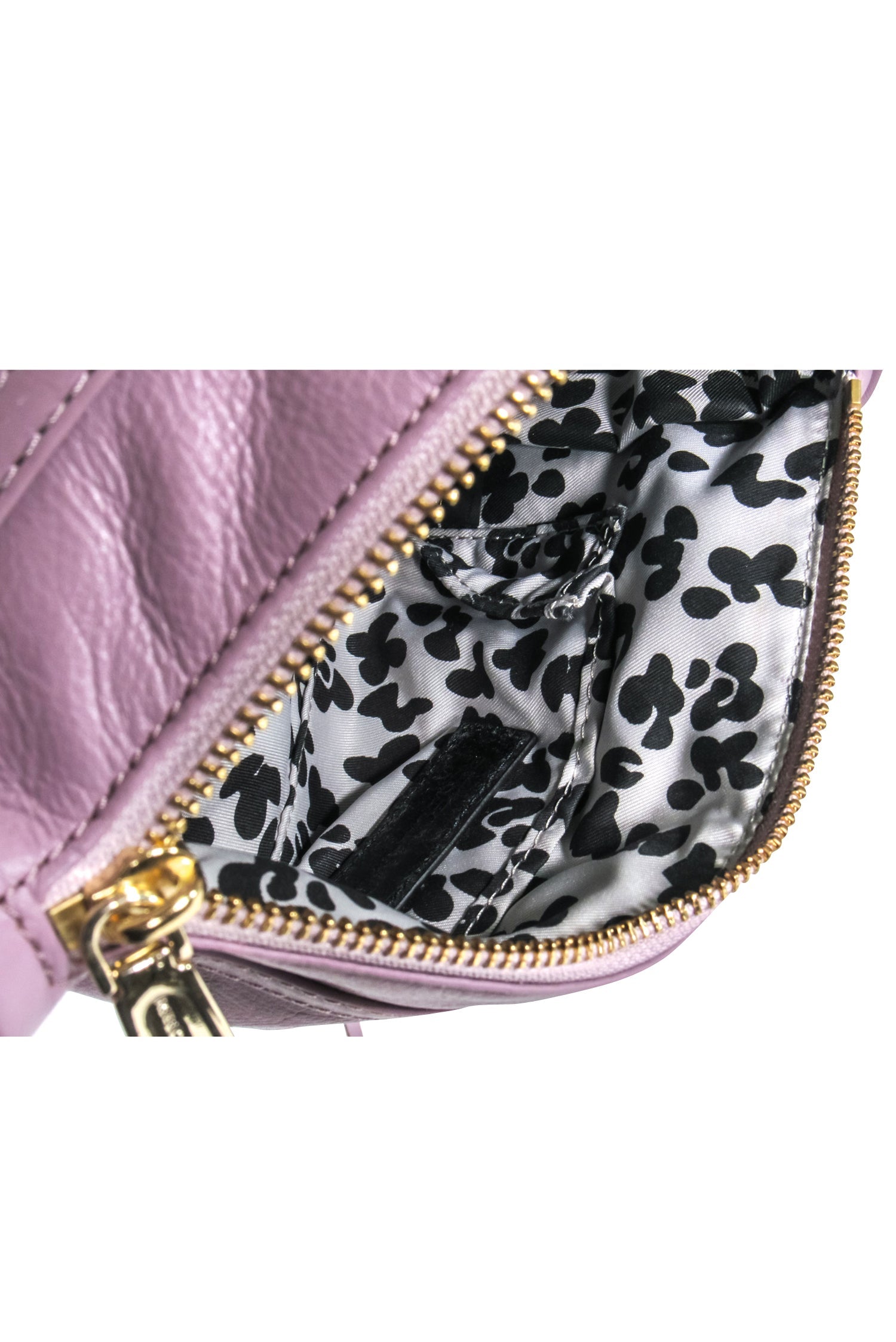 Rebecca Minkoff Lavender Leather Crossbody: Chic with Lobster Claw Clasp