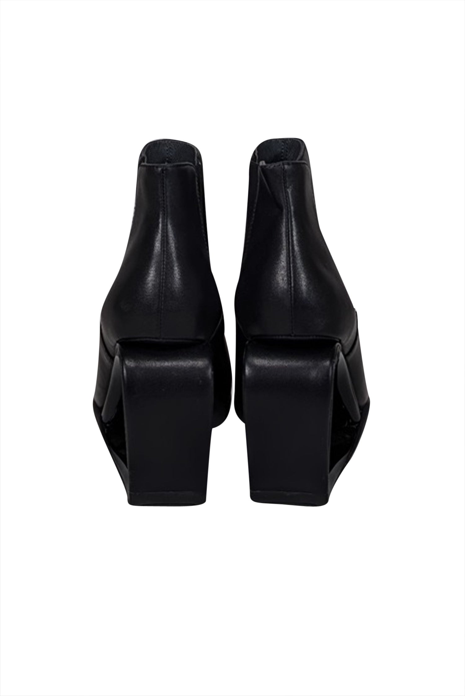United Nude - Stunning Black Leather Mobius Heel Short Boots in Size 7.5