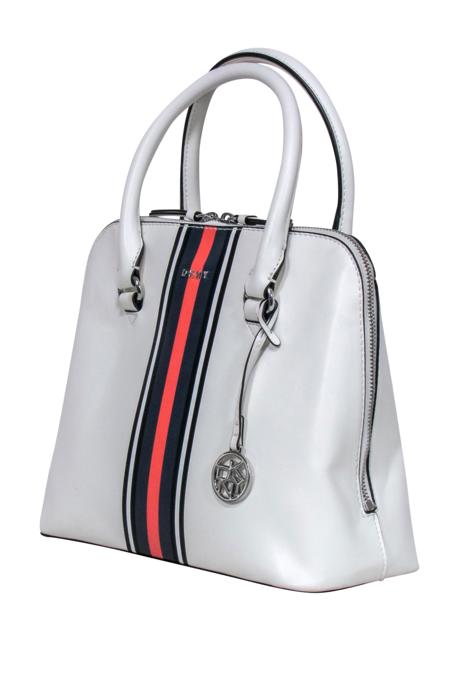 DKNY - Stylish Ivory Handbag with Middle Strip