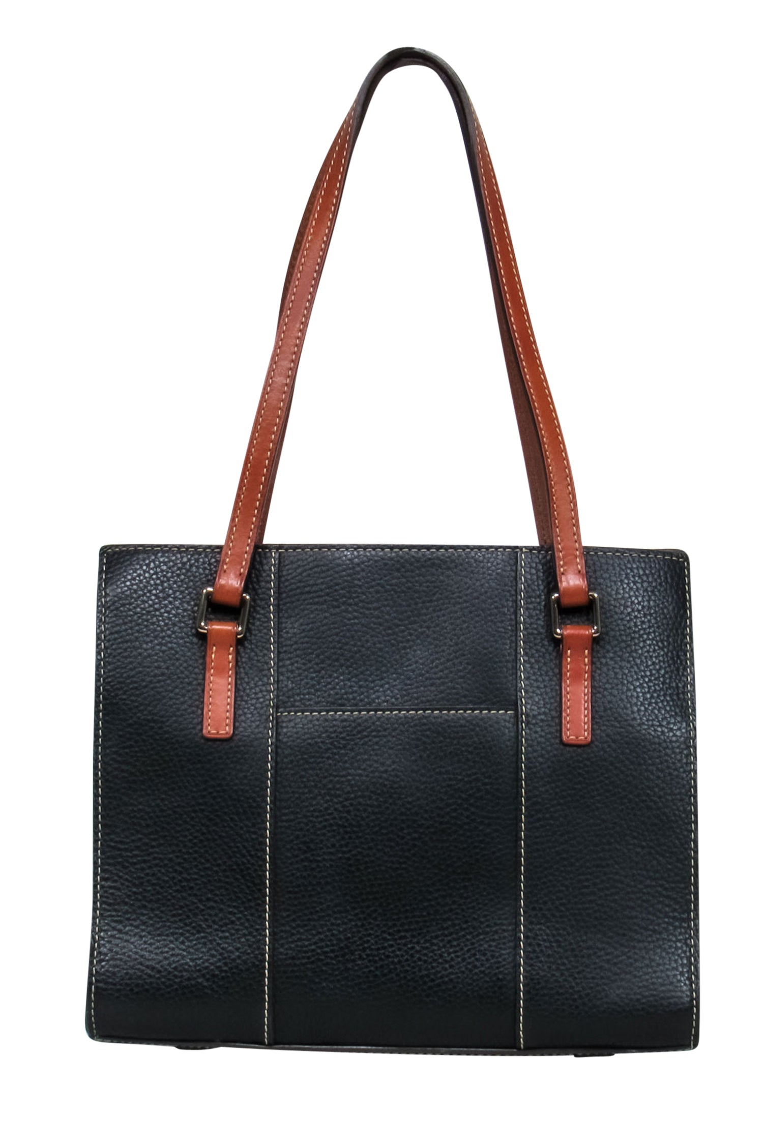 Dooney & Bourke - Stylish Black Leather Lexington Shopper Tote Bag