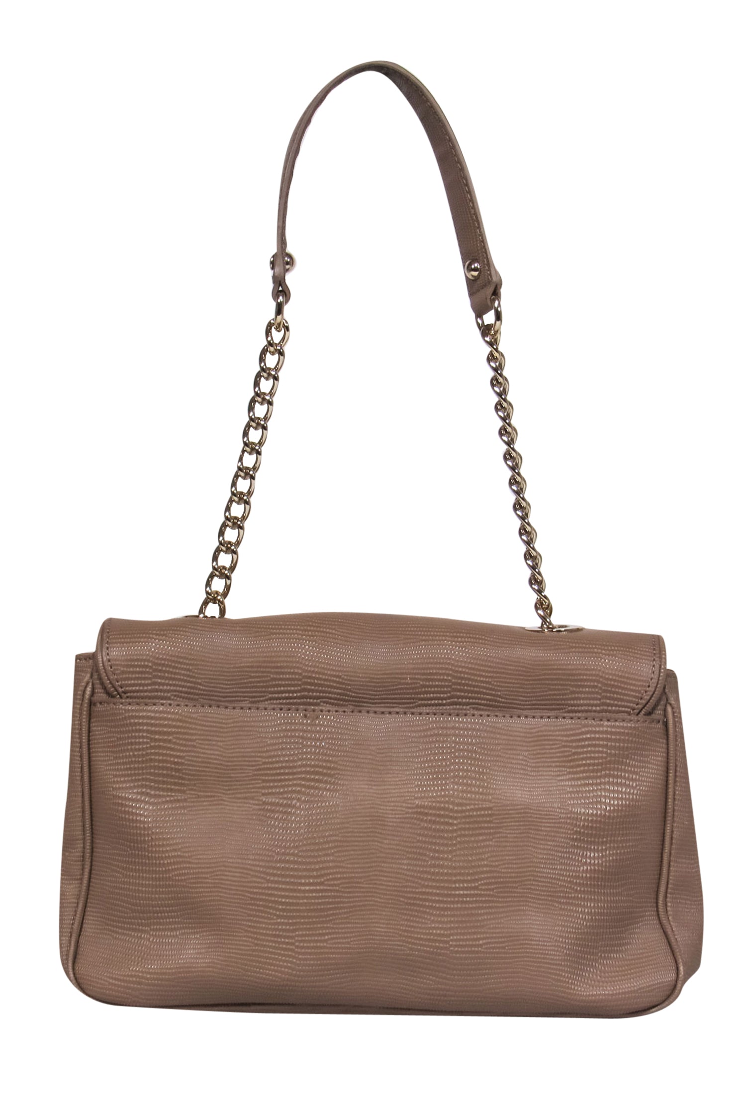 Kate Spade's Stunning Taupe Reptile Textured Leather Shoulder Bag
