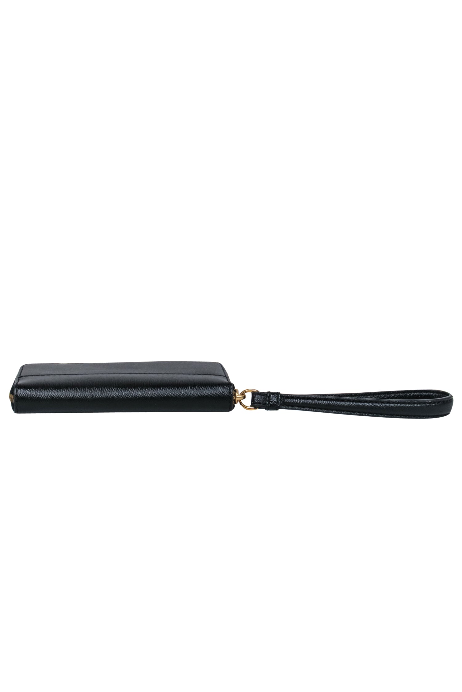 Marc Jacobs Black Textured Leather Wristlet Wallet - A Timeless Fashion Essential